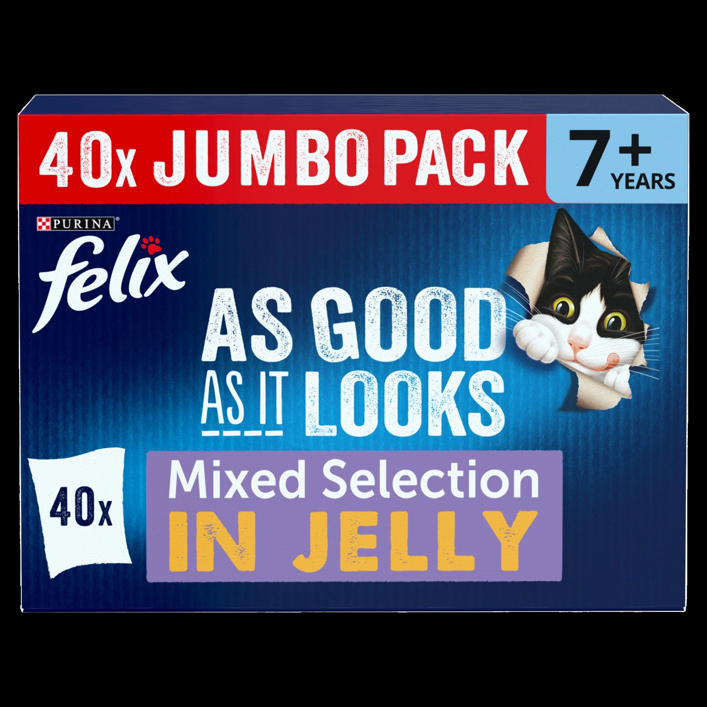 Felix As Good As it Looks Senior 7+ Mixed in Jelly Wet Cat Food - Image 33