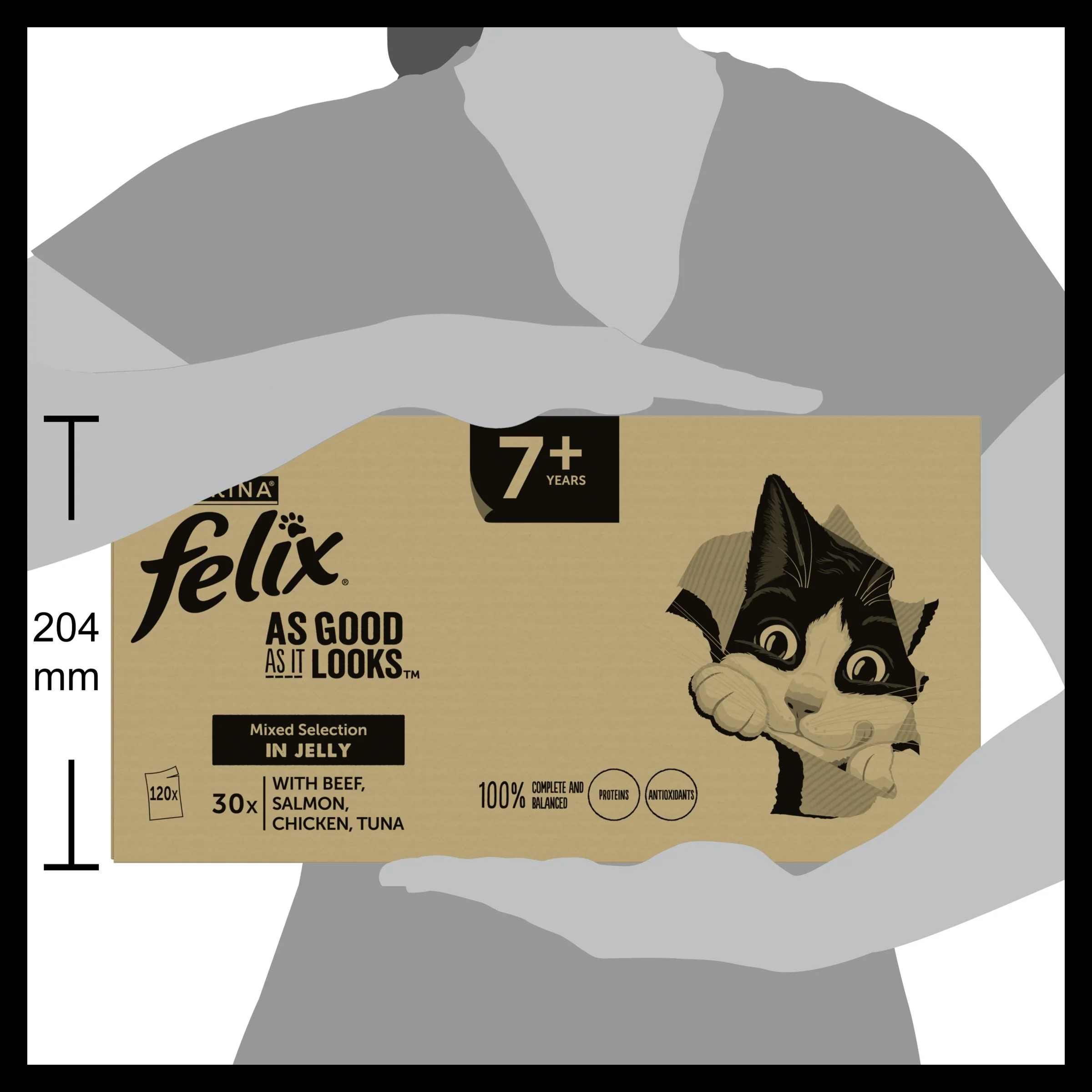 Felix As Good As it Looks Senior 7+ Mixed in Jelly Wet Cat Food - Image 38
