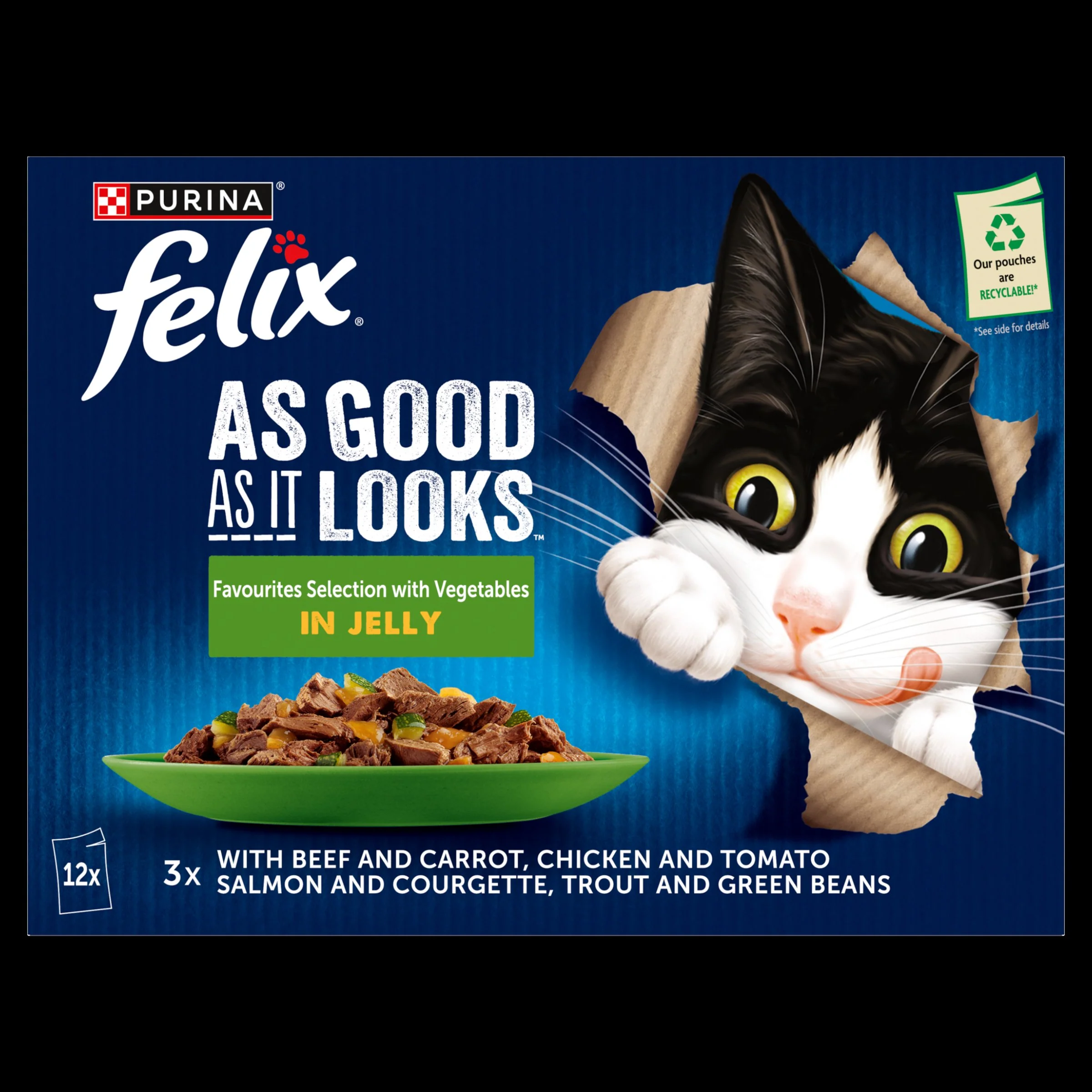 Felix As Good As it Looks Vegetable in Jelly Wet Cat Food - Image 10