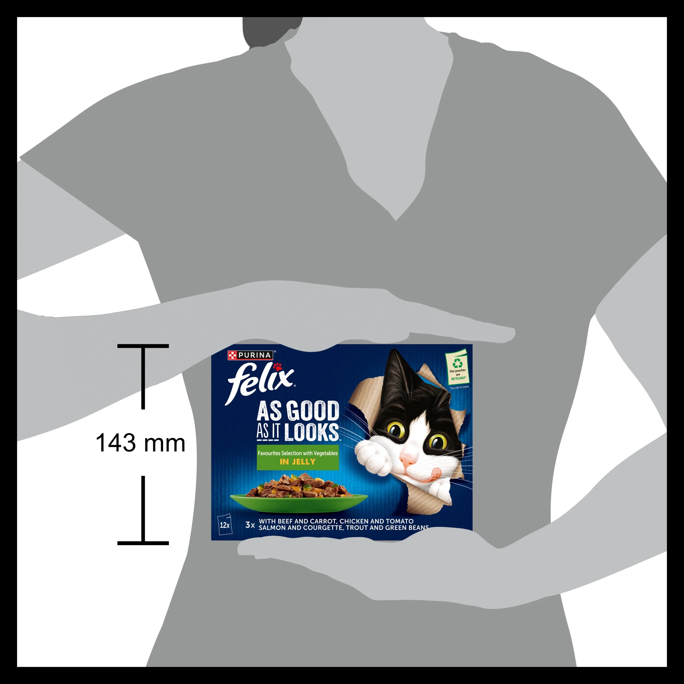 Felix As Good As it Looks Vegetable in Jelly Wet Cat Food - Image 9