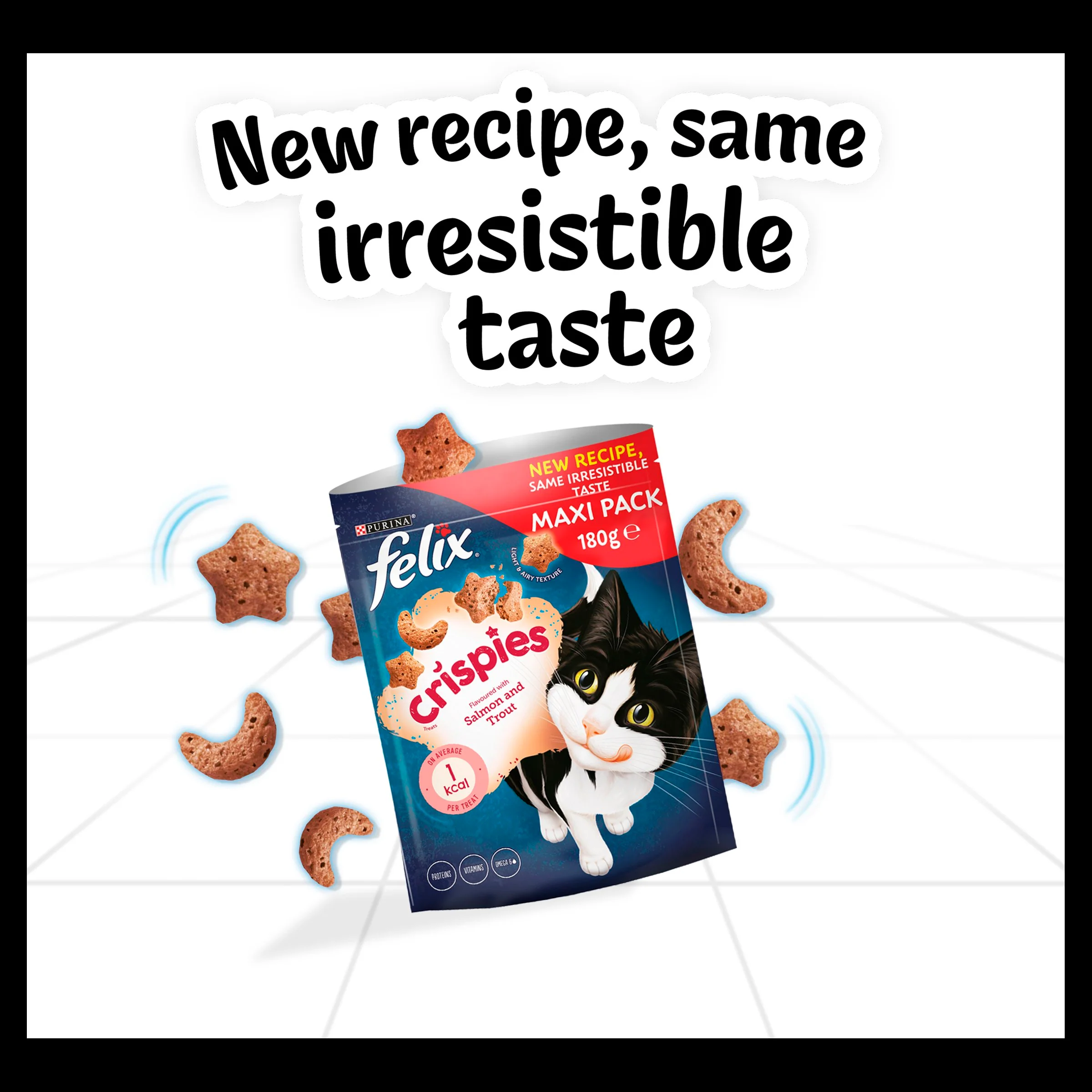 Felix Crispies Salmon and Trout Adult Cat Treats - Image 10