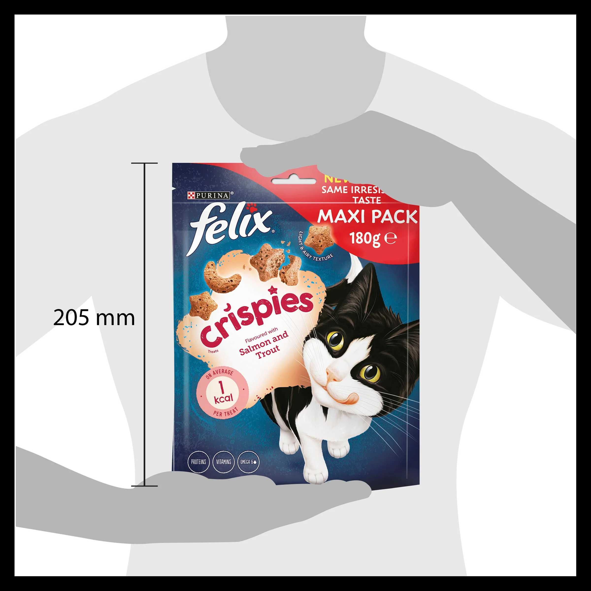 Felix Crispies Salmon and Trout Adult Cat Treats - Image 13