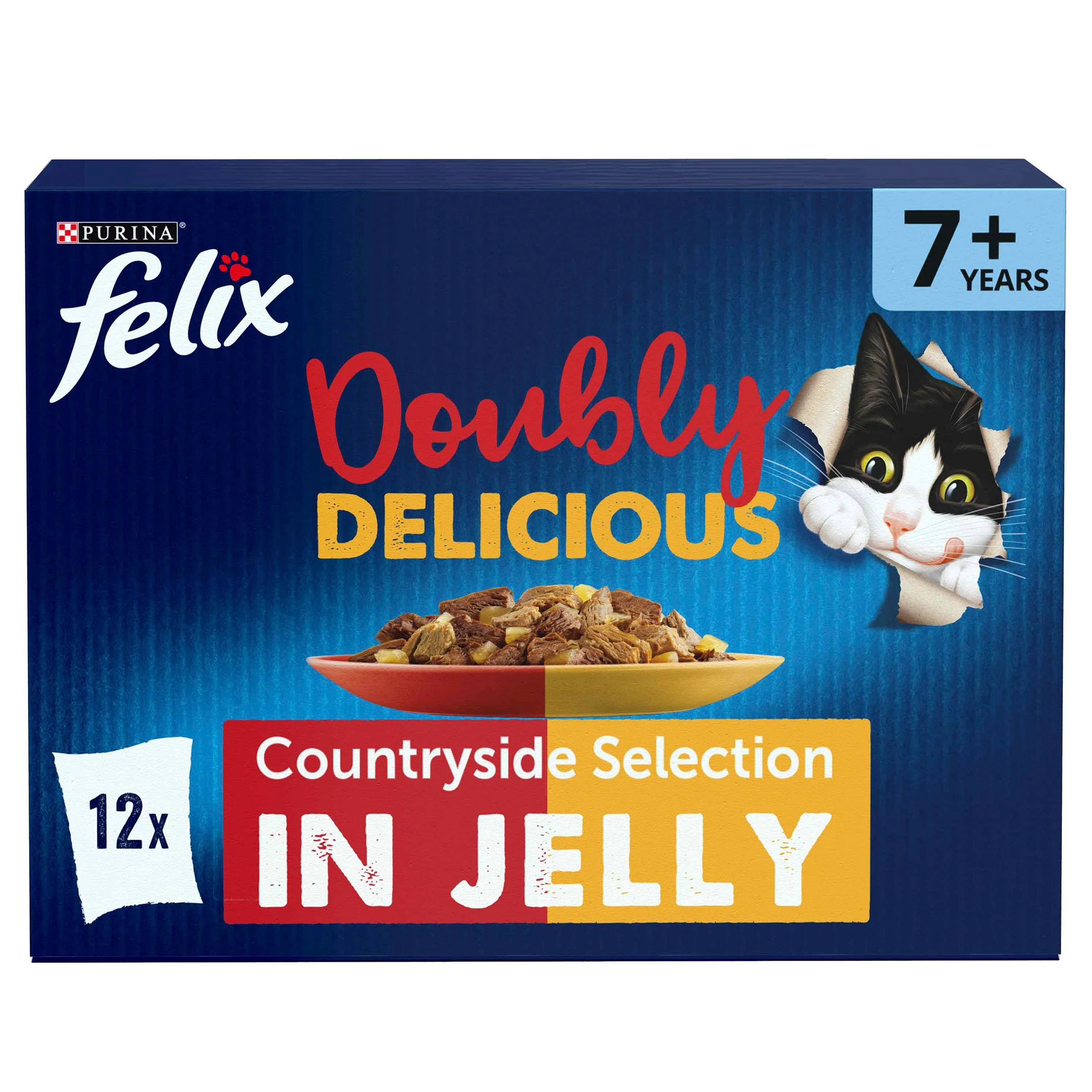 Felix Doubly Delicious 7+ Countryside Selection in Jelly Wet Cat Food - Image 8