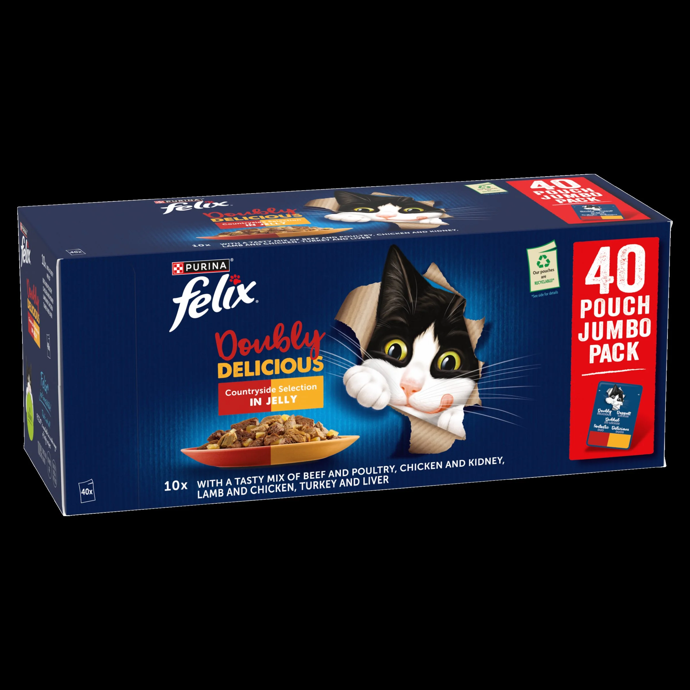 Felix Doubly Delicious Countryside Selection in Jelly Wet Cat Food - Image 2