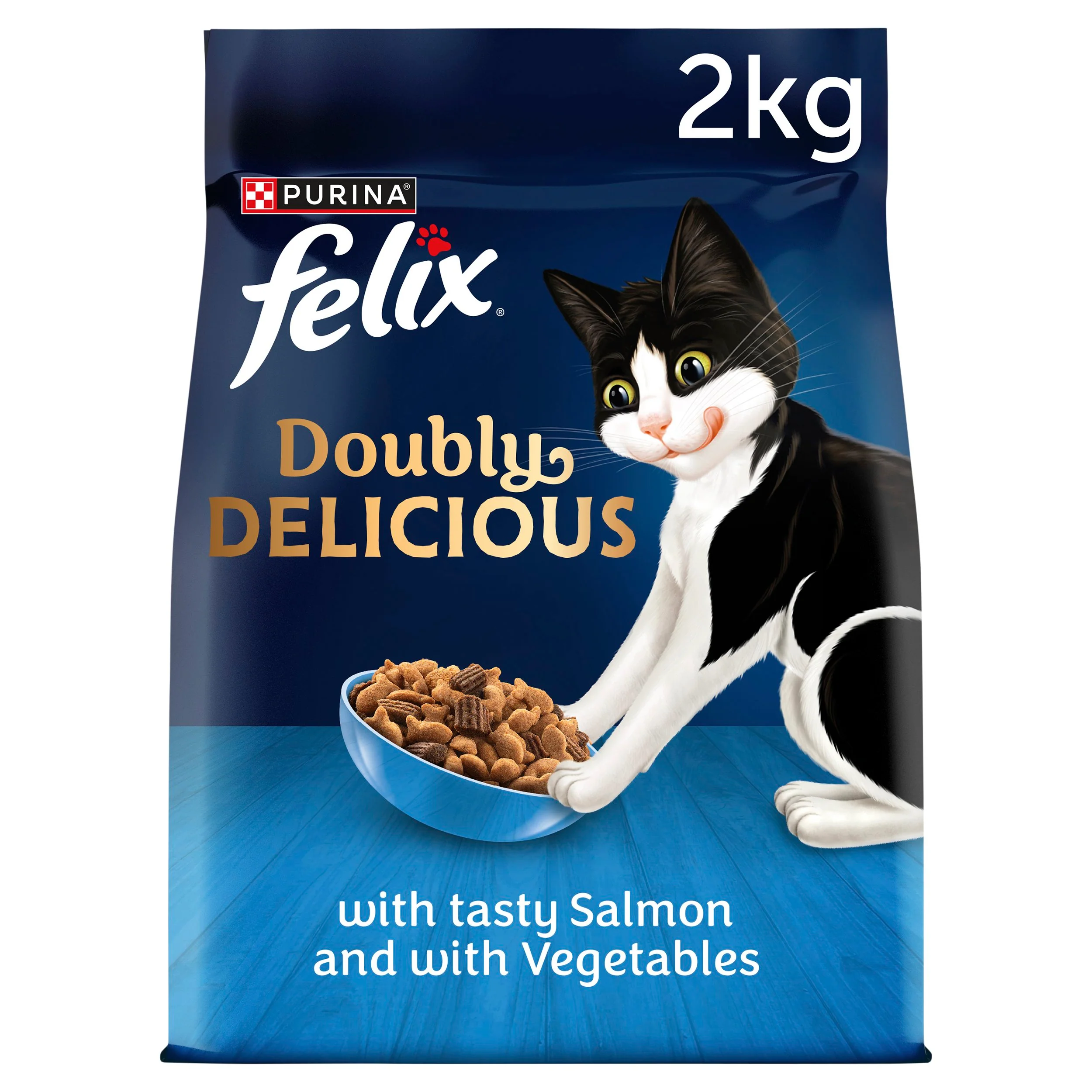 Felix Doubly Delicious Fish Selection Dry Cat Food - Image 2