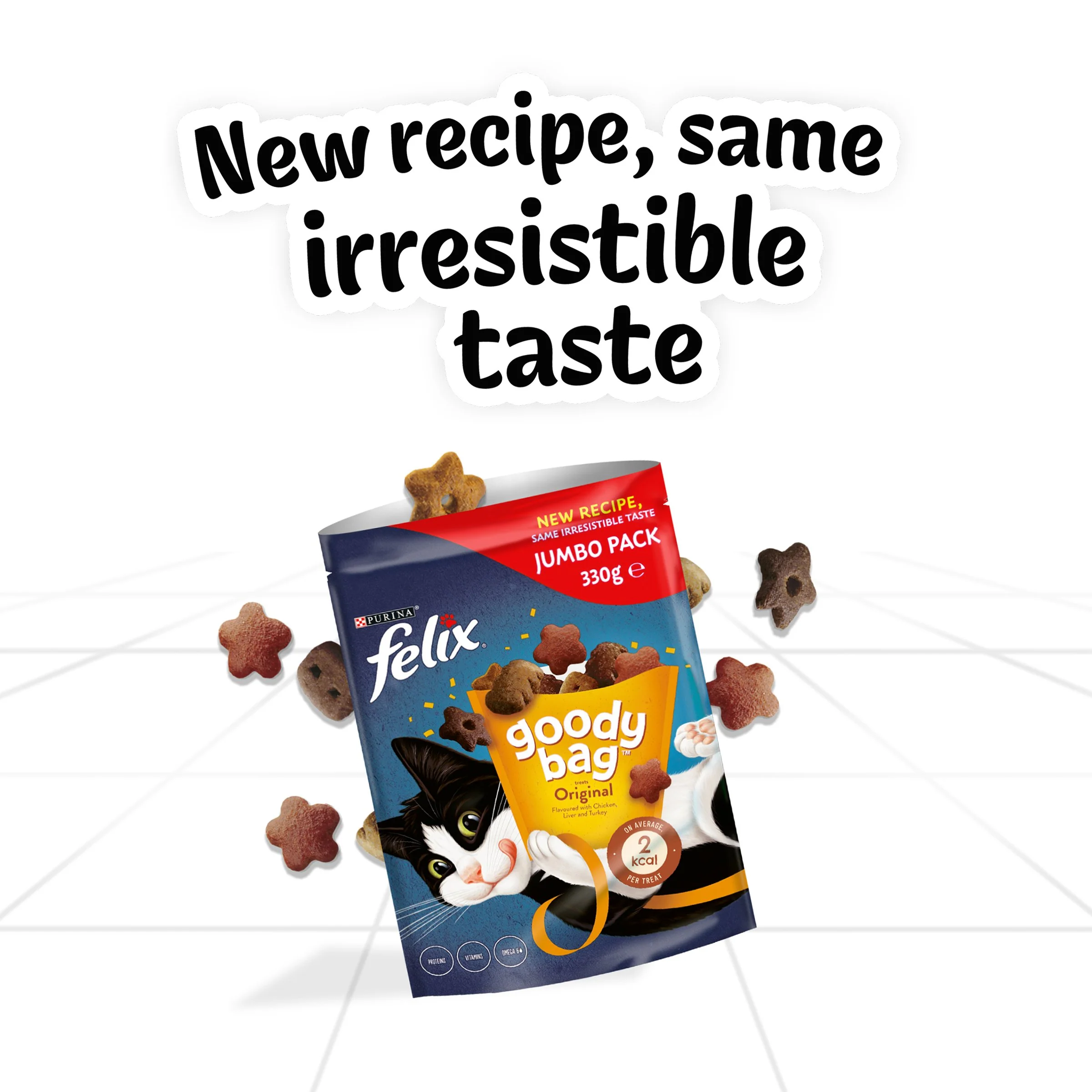 Felix Goody Bag Original Chicken, Liver and Turkey Adult Cat Treats - Image 11