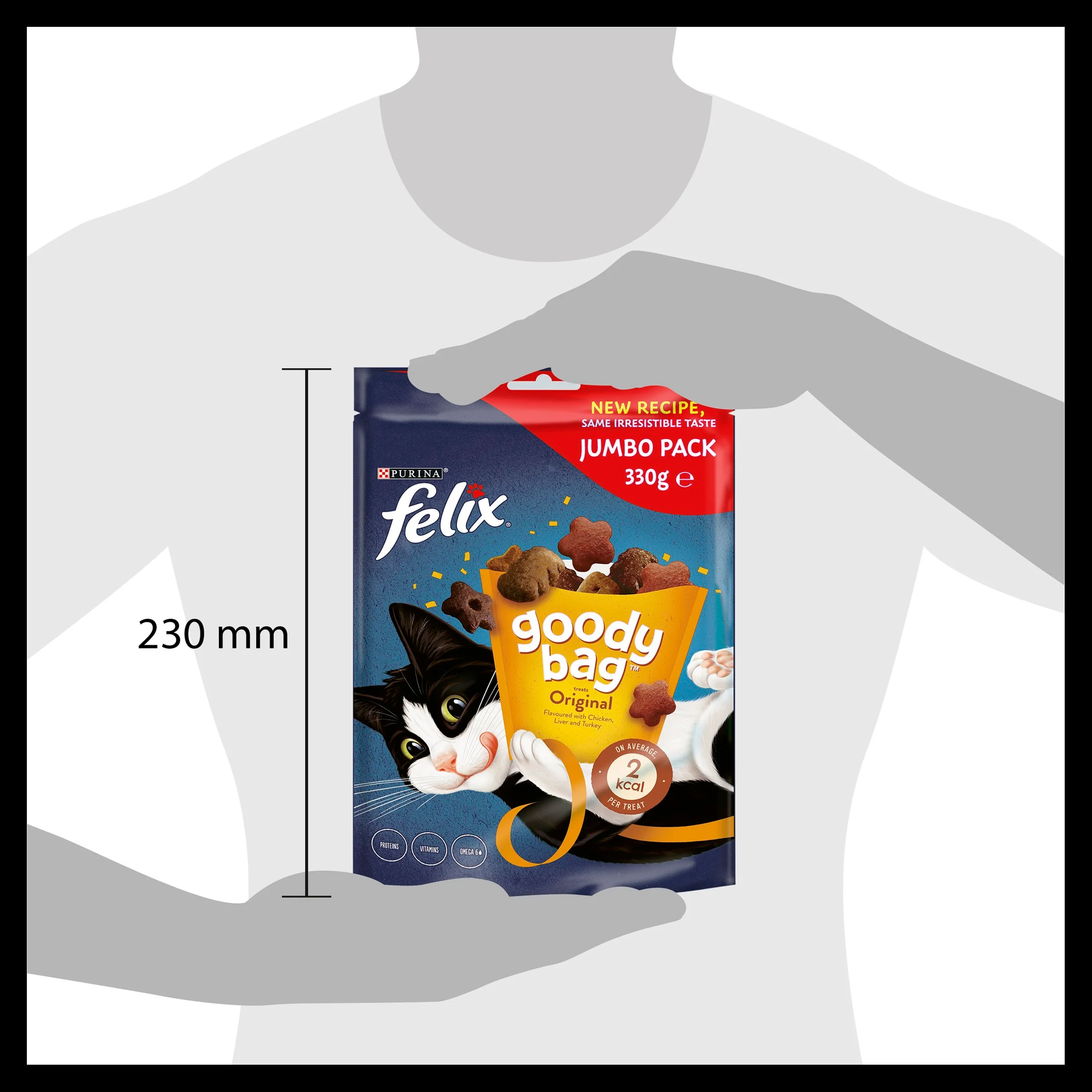 Felix Goody Bag Original Chicken, Liver and Turkey Adult Cat Treats - Image 15