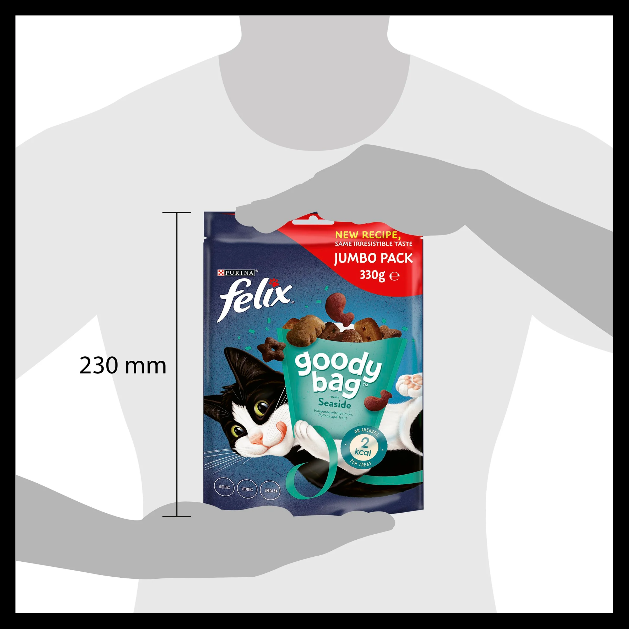 Felix Goody Bag Seaside Salmon, Pollock and Trout Adult Cat Treats - Image 14