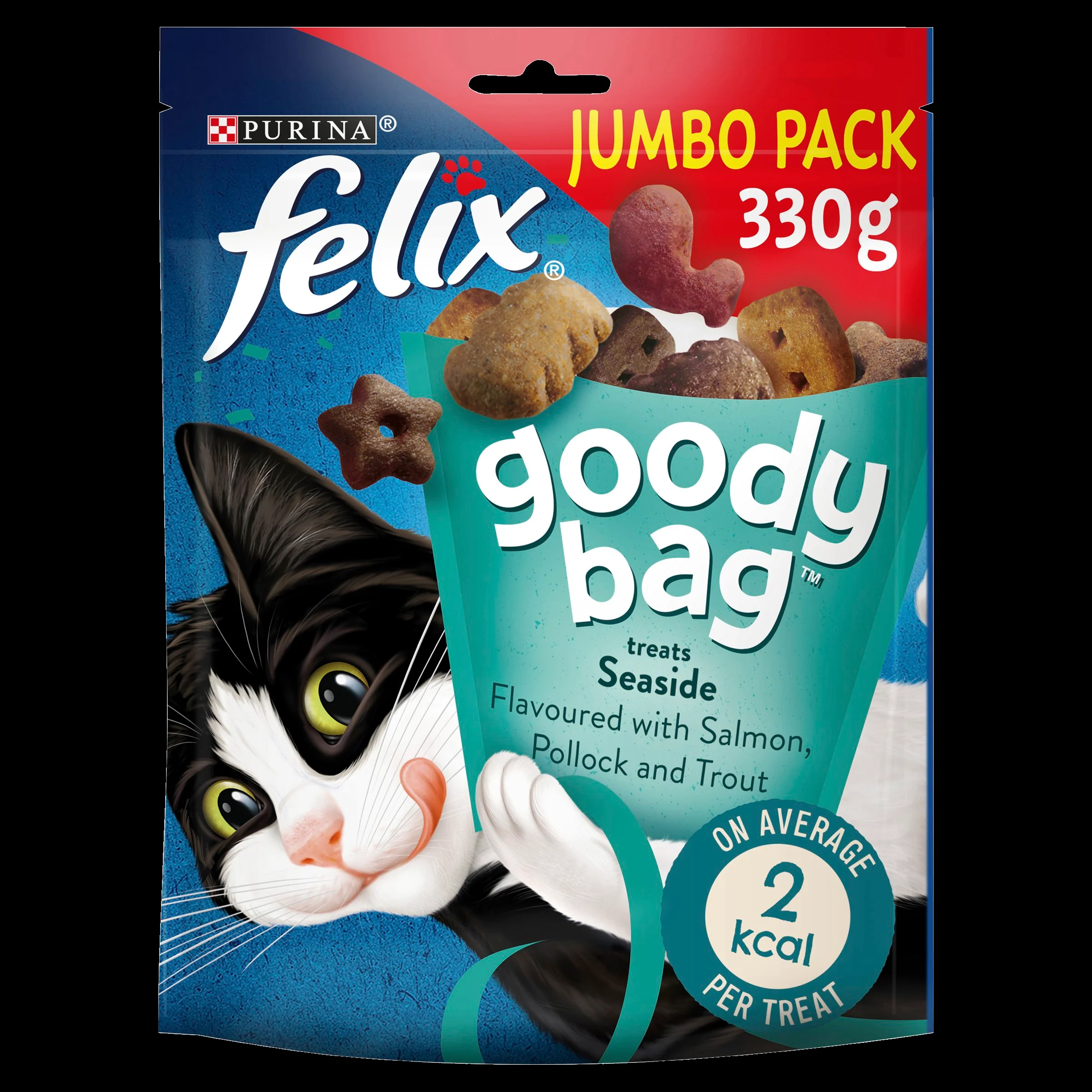 Felix Goody Bag Seaside Salmon, Pollock and Trout Adult Cat Treats - Image 15