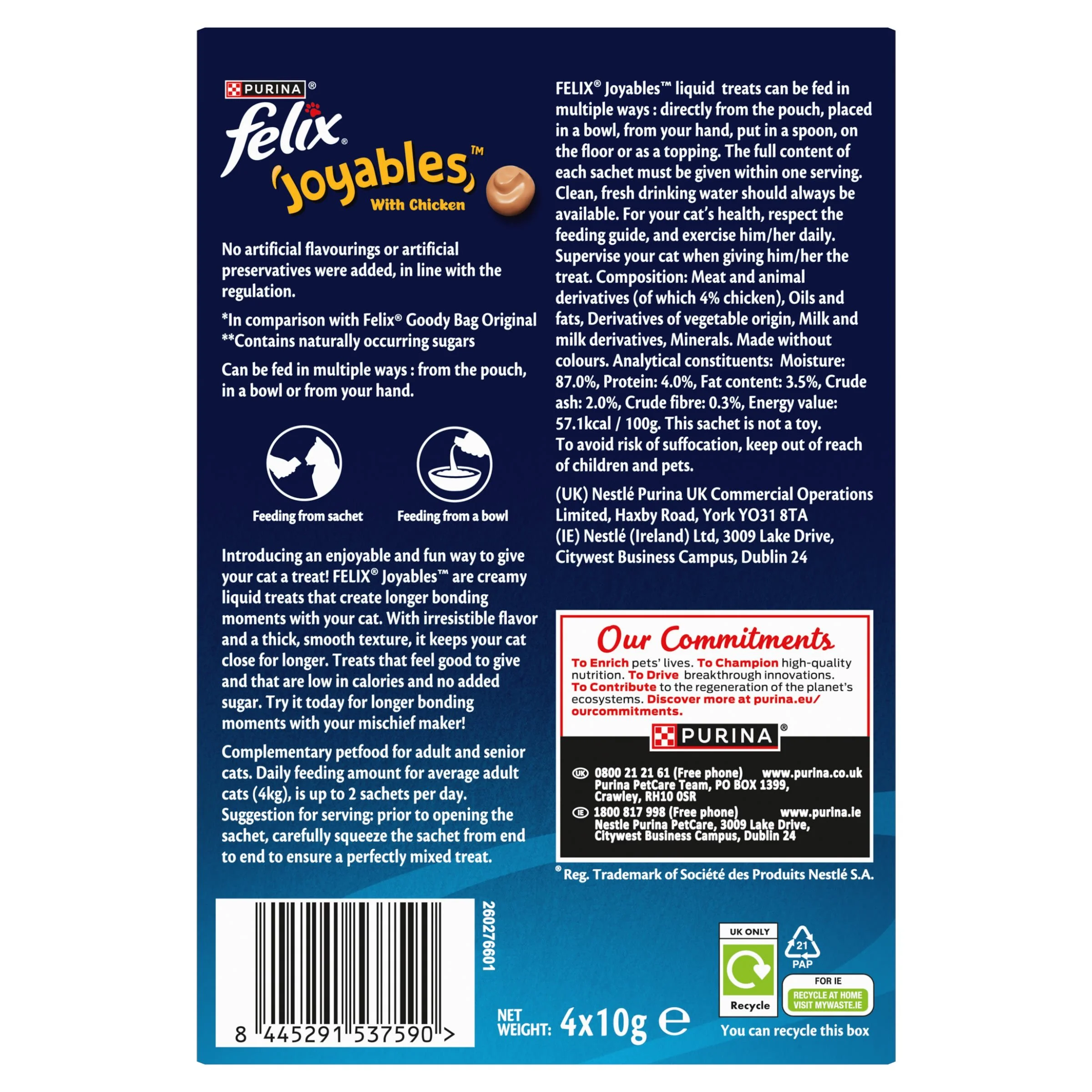 Felix Joyables Liquid with Chicken Cat Treats - Image 3