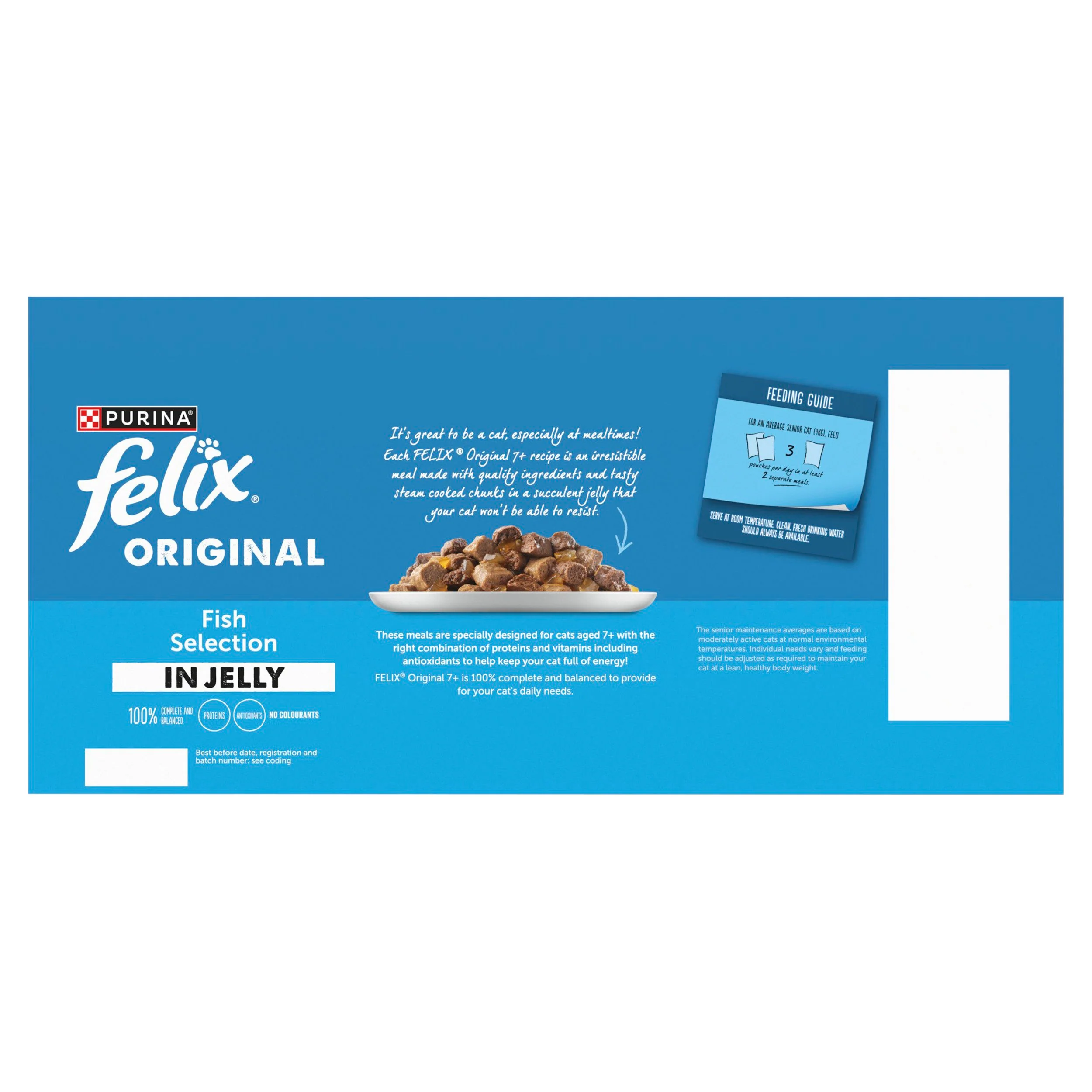 Felix Original Senior 7+ Fish Selection in Jelly Wet Cat Food - Image 2