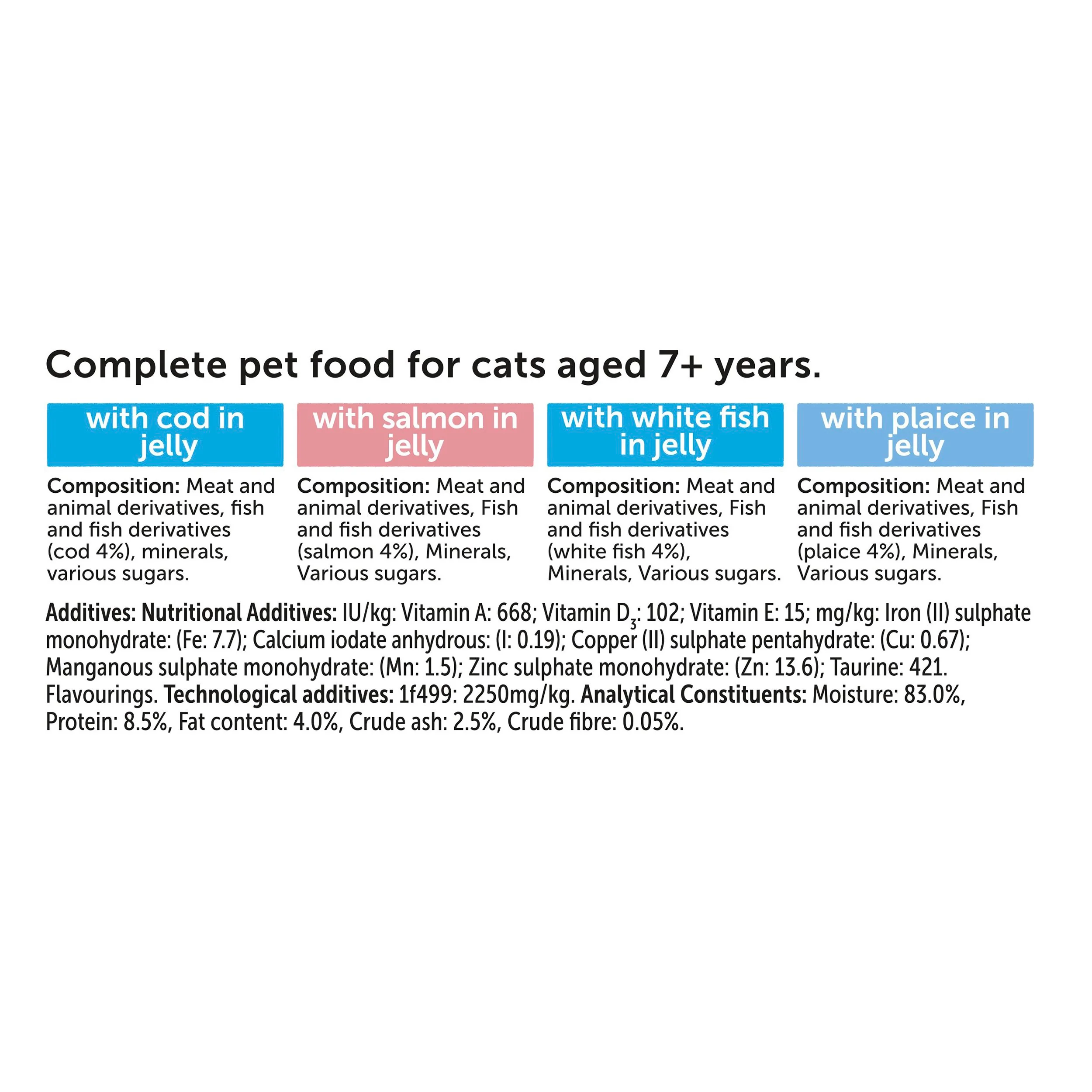 Felix Original Senior 7+ Fish Selection in Jelly Wet Cat Food - Image 3