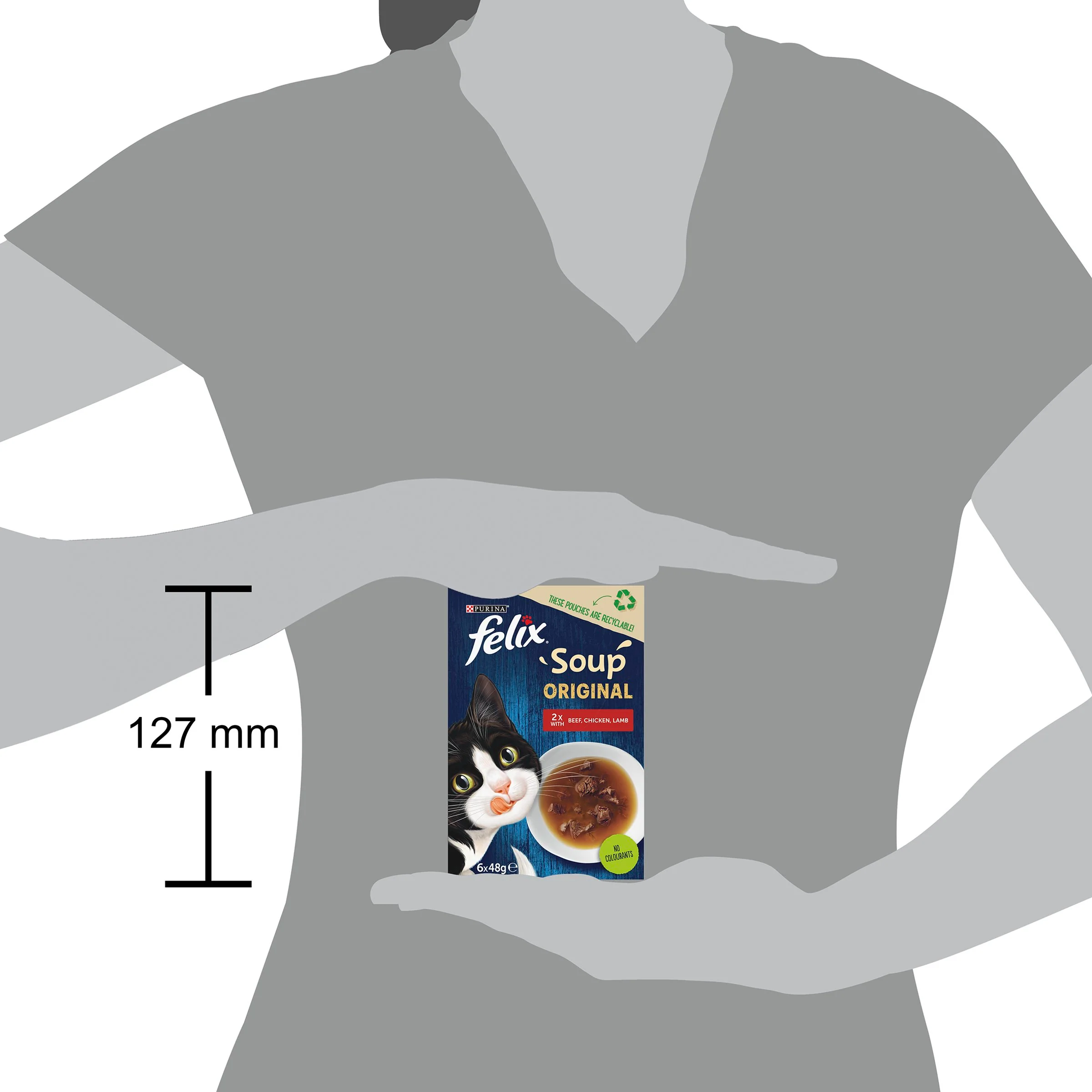 Felix Soup Farm Selection Chicken, Beef and Lamb Wet Cat Food - Image 11