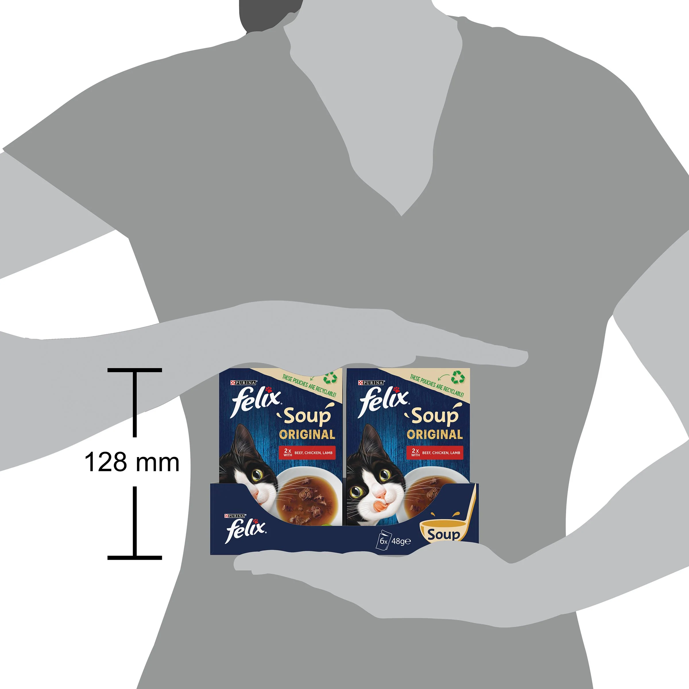 Felix Soup Farm Selection Chicken, Beef and Lamb Wet Cat Food - Image 12