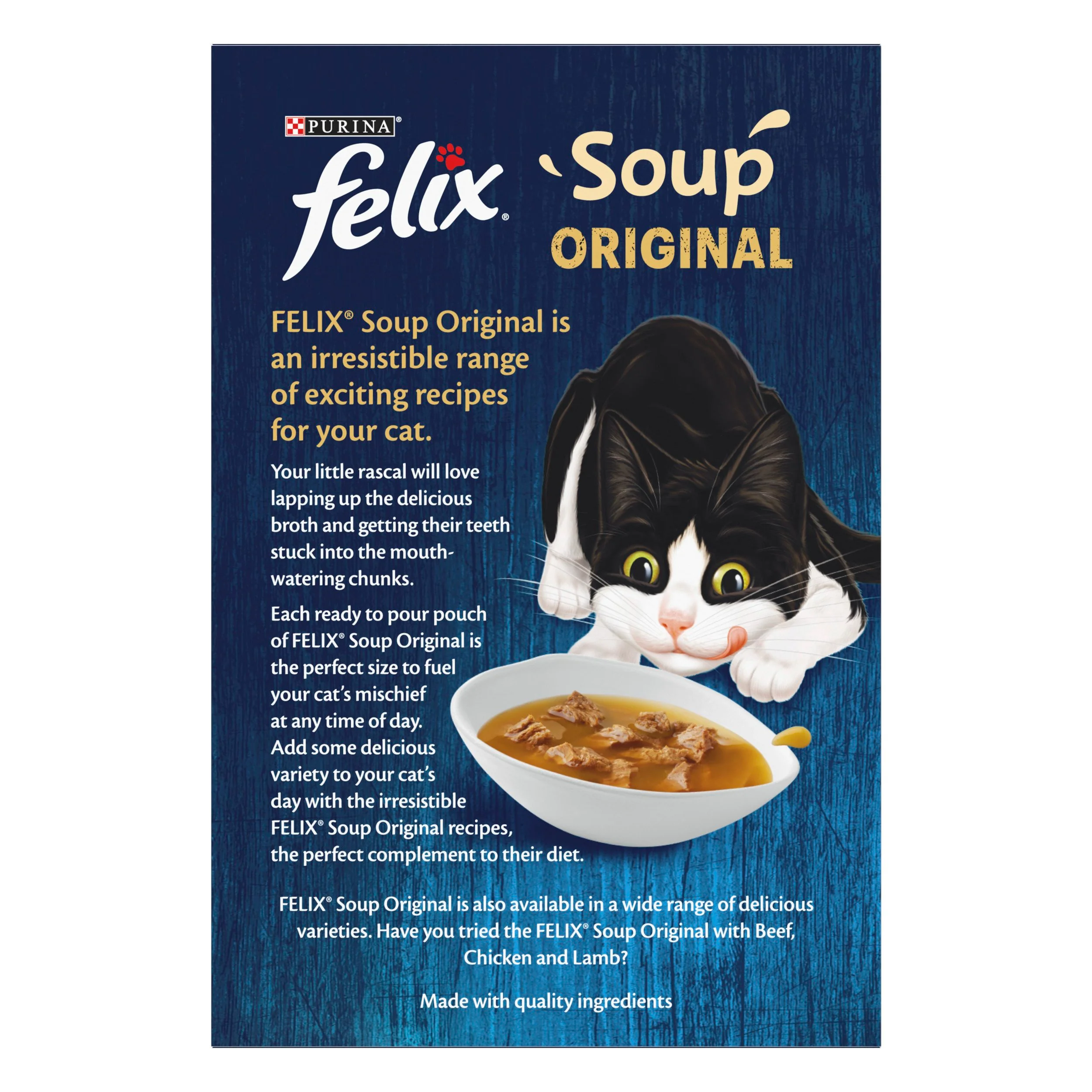 Felix Soup Fish Selection Plaice, Tuna and Cod Wet Cat Food - Image 5
