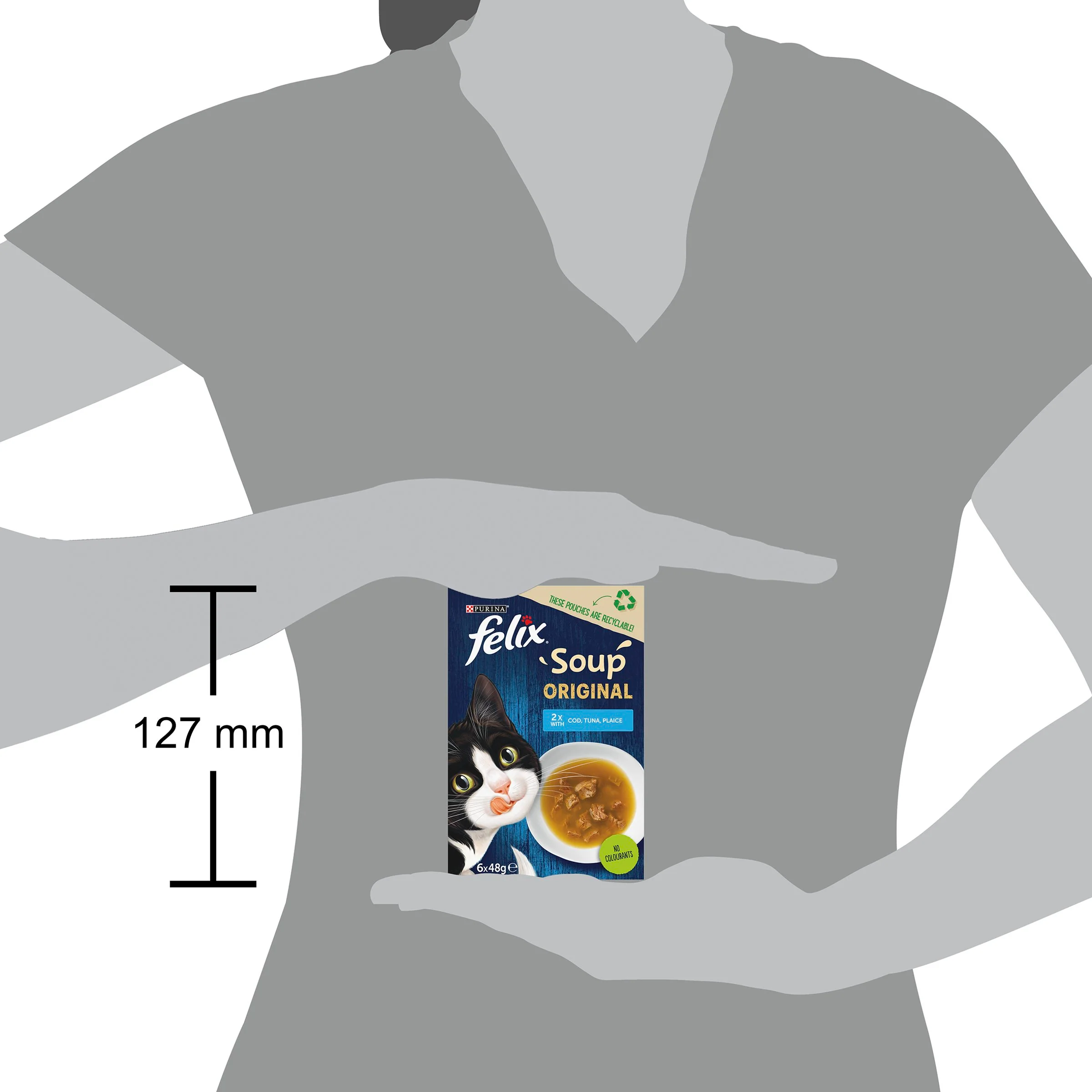 Felix Soup Fish Selection Plaice, Tuna and Cod Wet Cat Food - Image 8