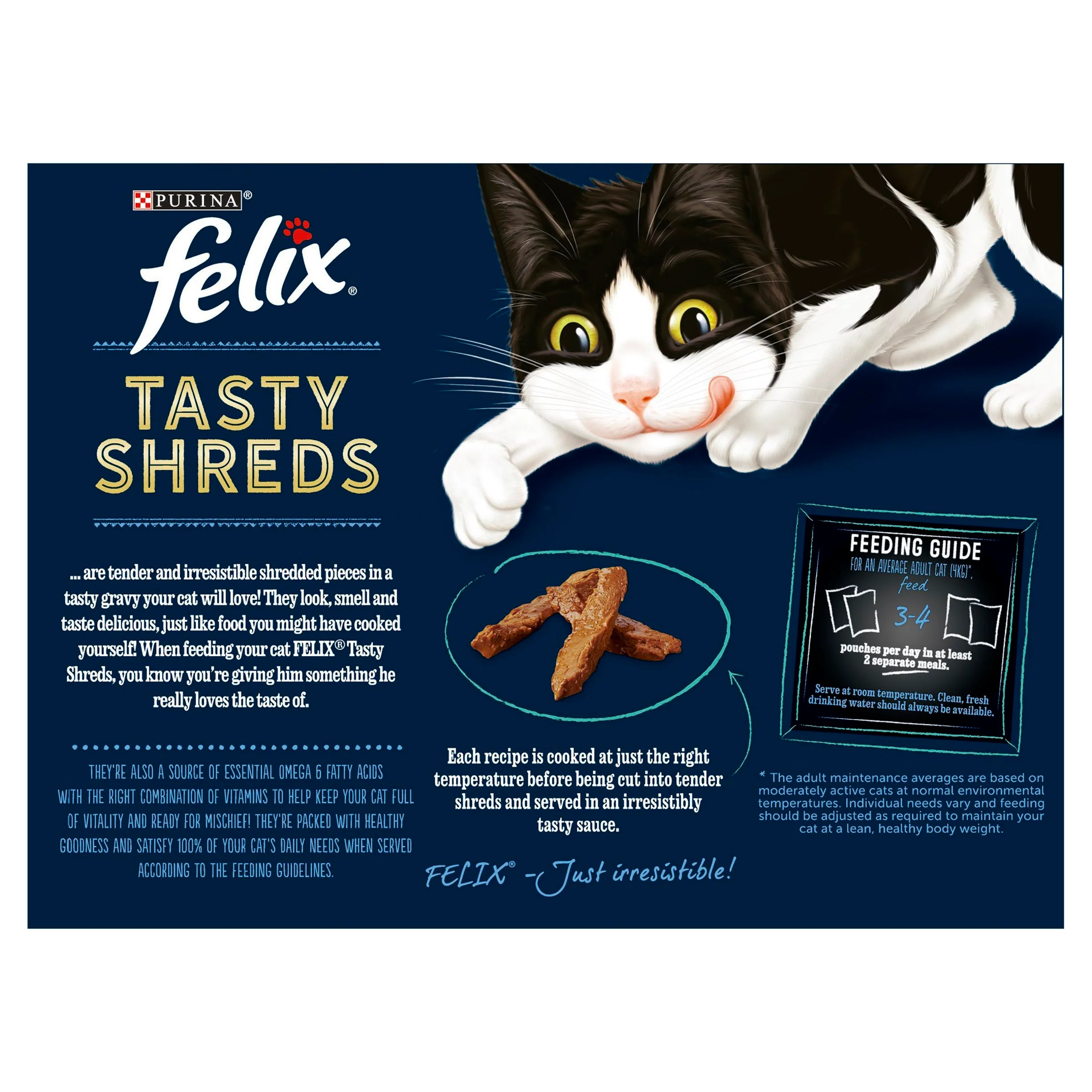 Felix Tasty Shreds Adult Wet Cat Food - Fish Selection in Gravy - Image 13