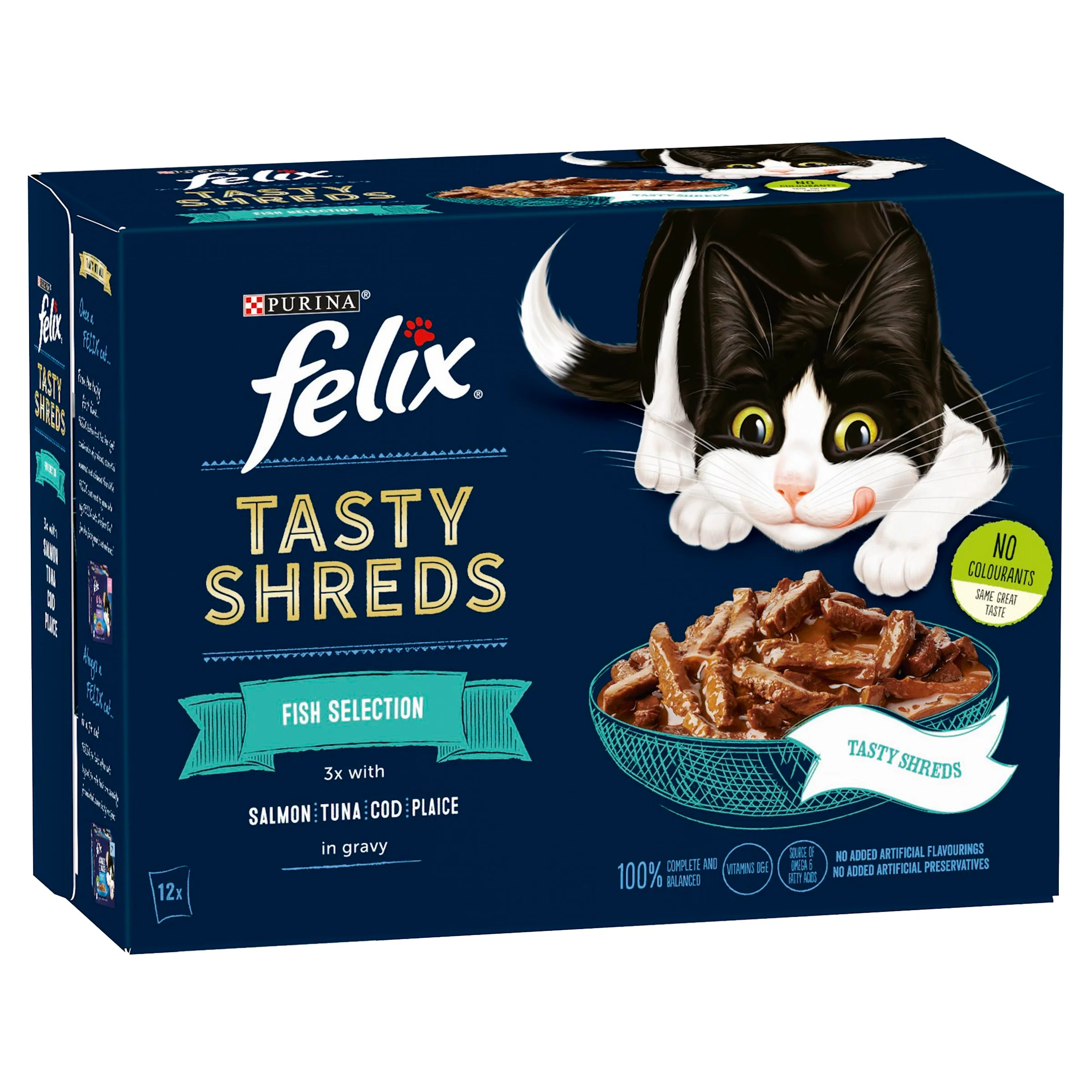 Felix Tasty Shreds Adult Wet Cat Food - Fish Selection in Gravy - Image 4