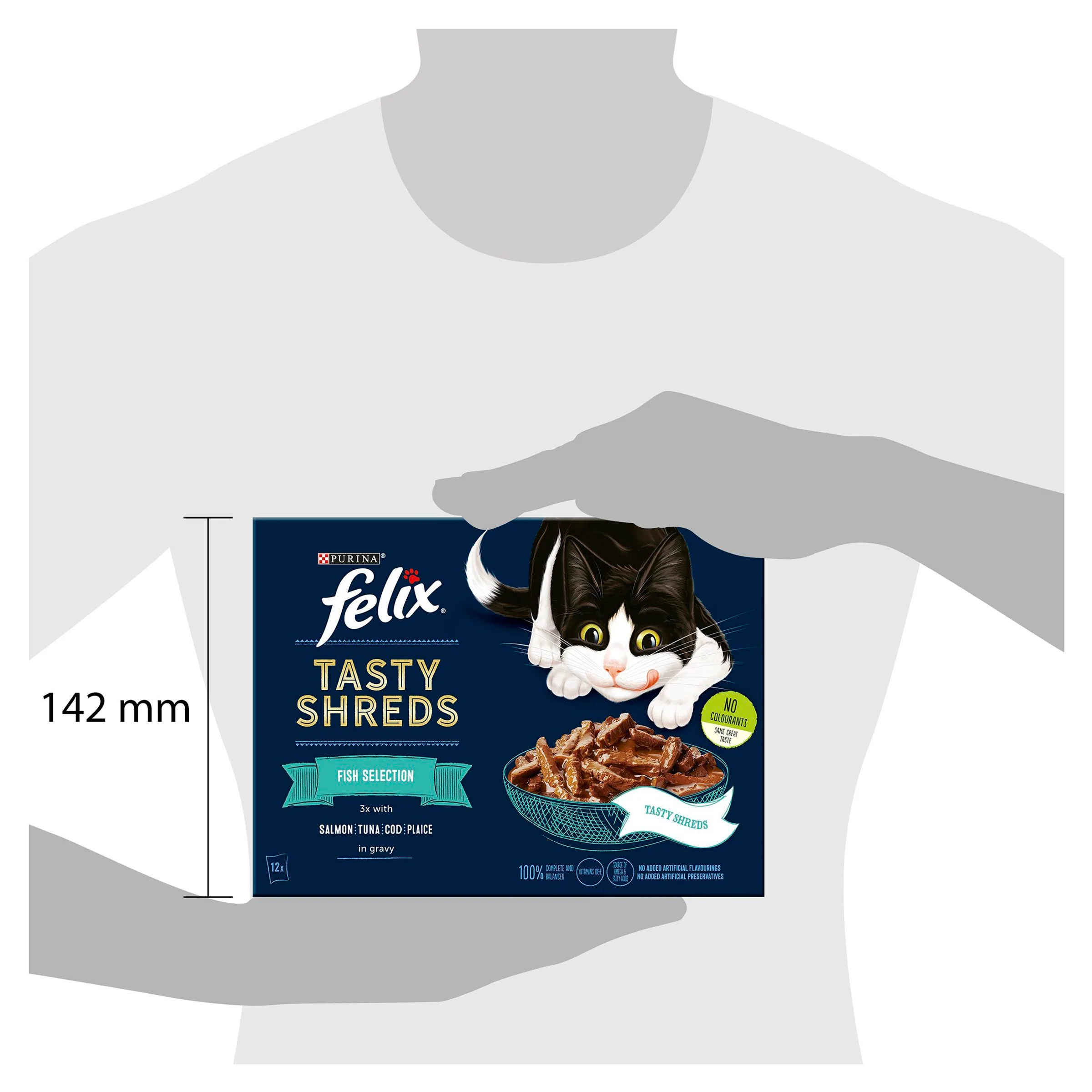 Felix Tasty Shreds Adult Wet Cat Food - Fish Selection in Gravy - Image 5