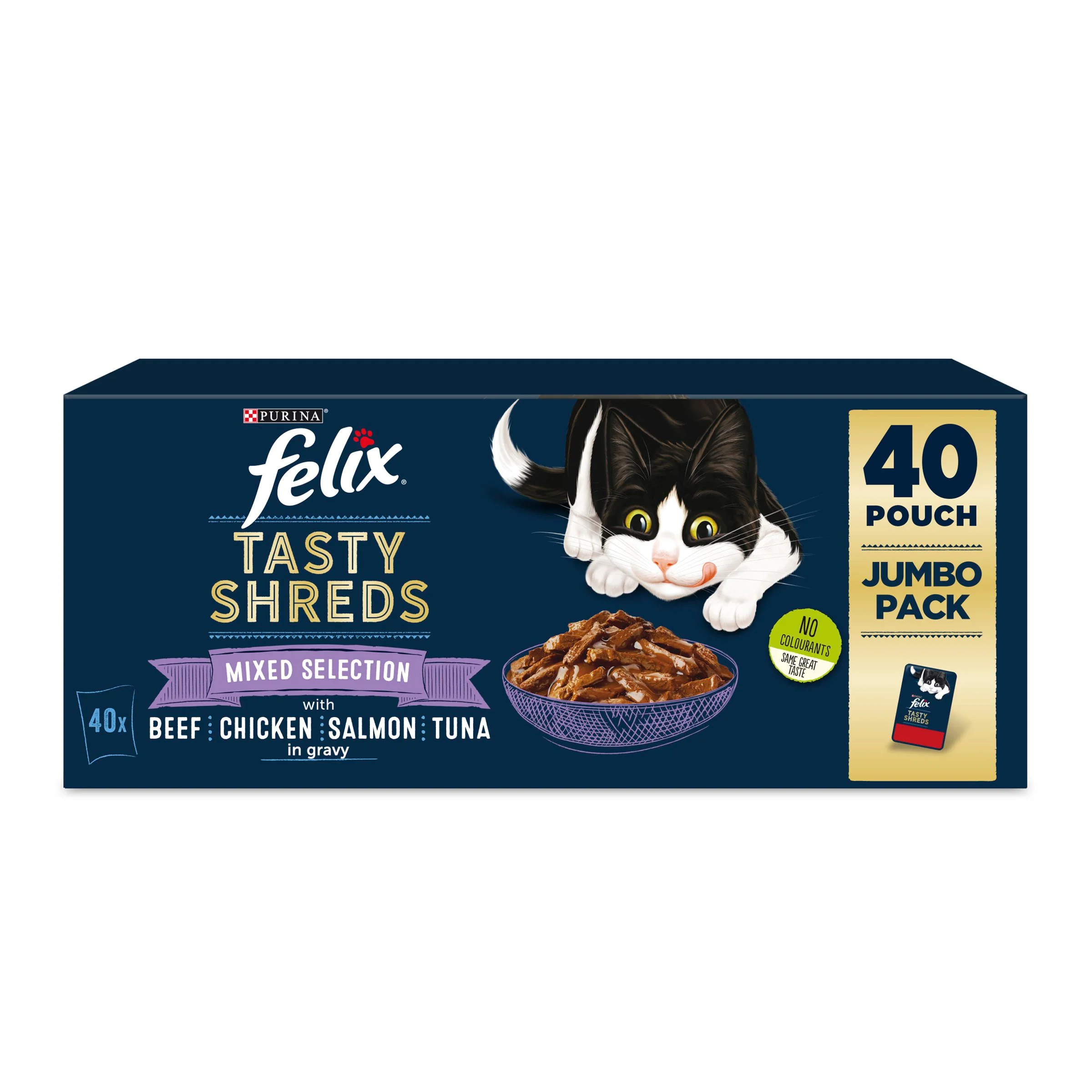 Felix Tasty Shreds Mixed Selection in Gravy Cat Food