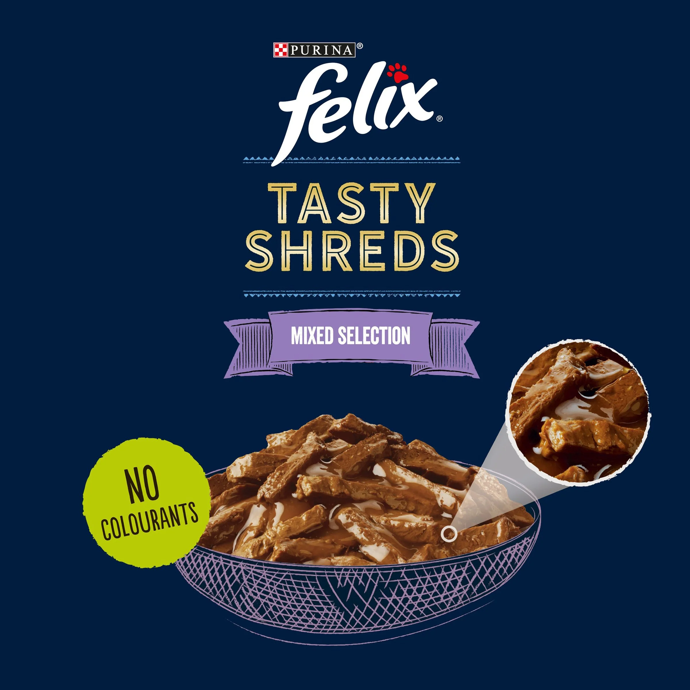 Felix Tasty Shreds Mixed Selection in Gravy Wet Cat Food - Image 5
