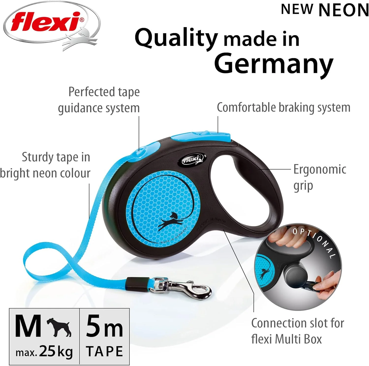 Flexi New Neon Medium Dog Tape 5 Meters - Image 2