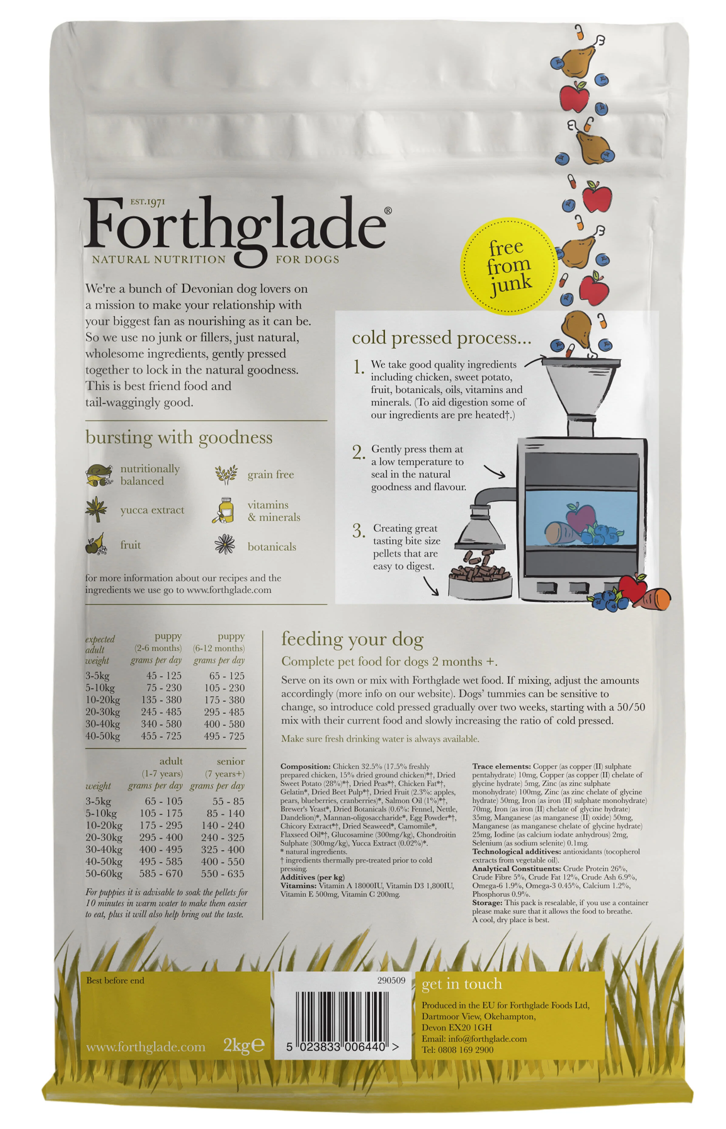 Forthglade Cold Pressed No Grain Chicken & Veg - Image 3