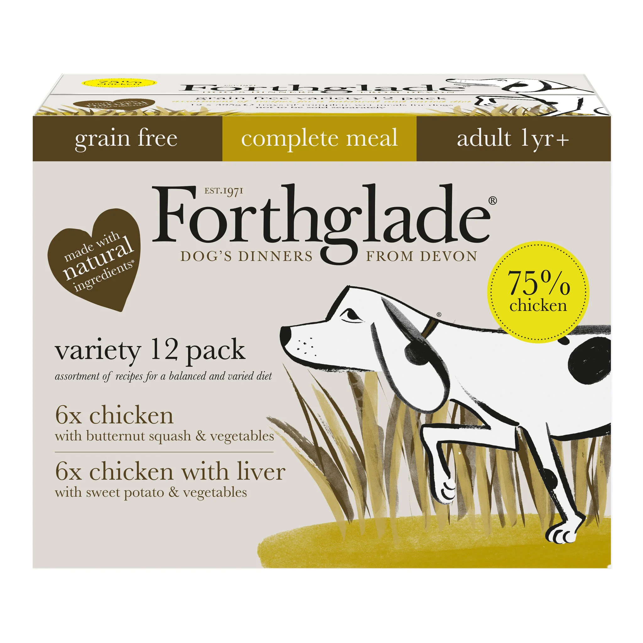Forthglade Complete Adult Grain-free Duo Chicken & Chicken with Liver - Image 2