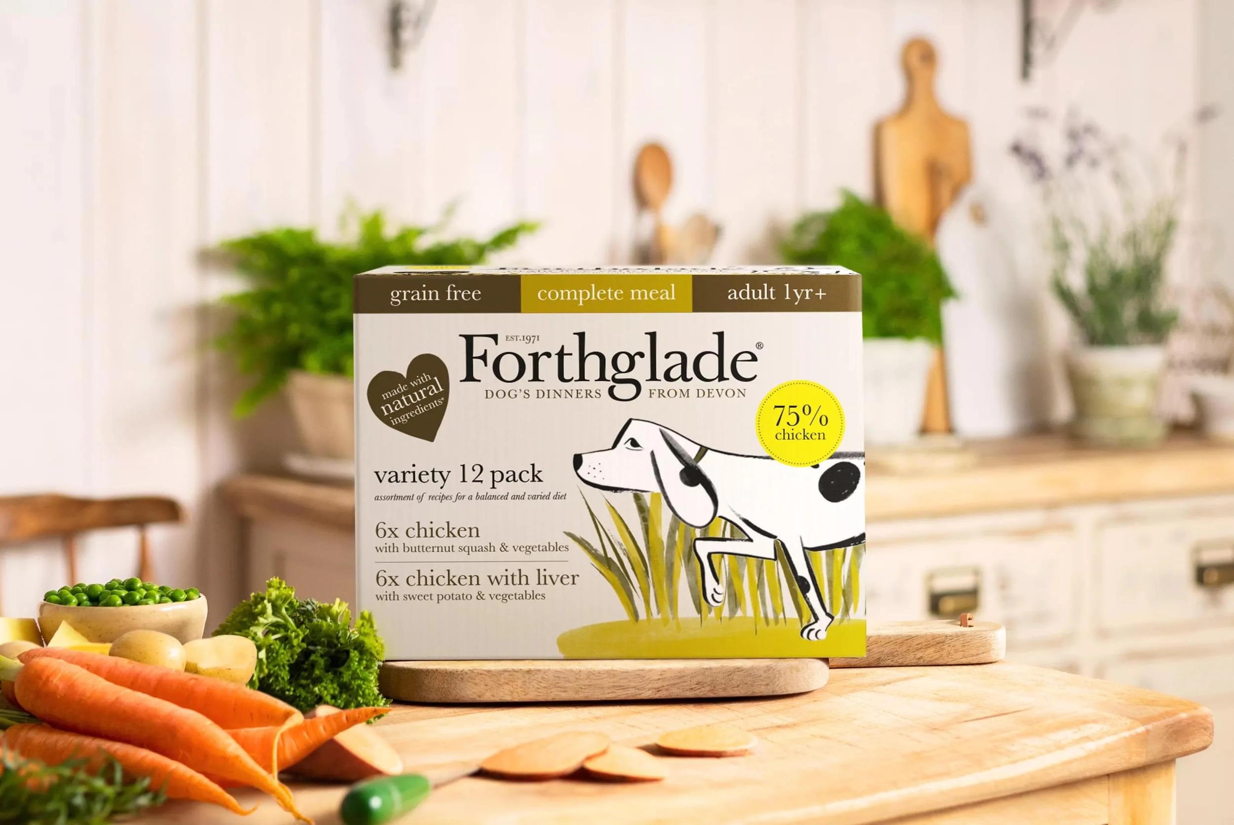 Forthglade Complete Adult Grain-free Duo Chicken & Chicken with Liver - Image 4