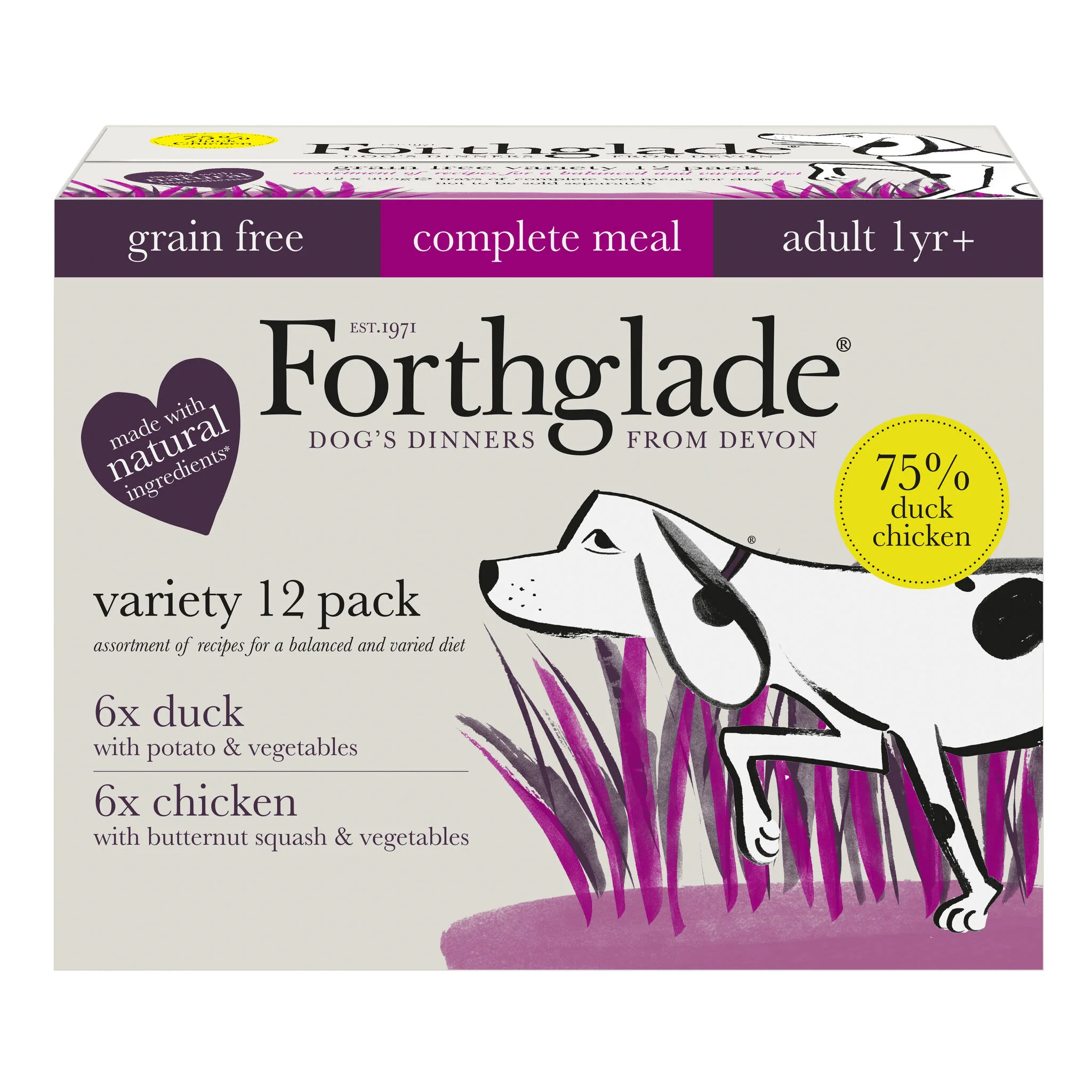 Forthglade Complete Adult Grain-free Duo Duck & Chicken - Image 2