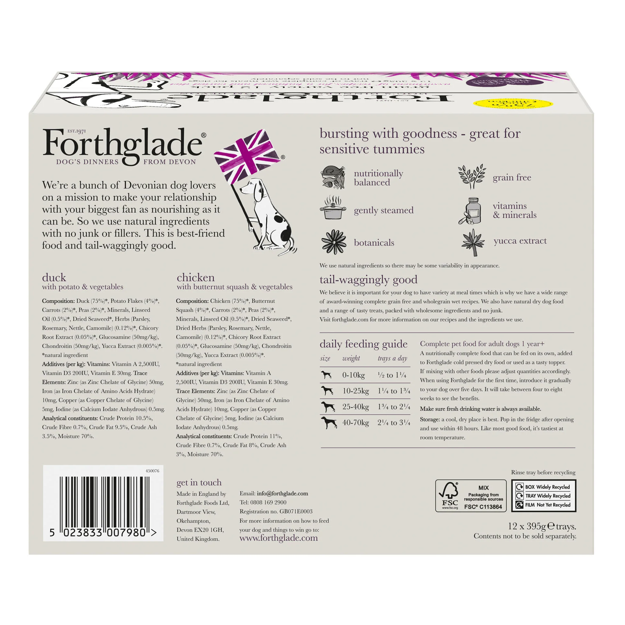 Forthglade Complete Adult Grain-free Duo Duck & Chicken - Image 3