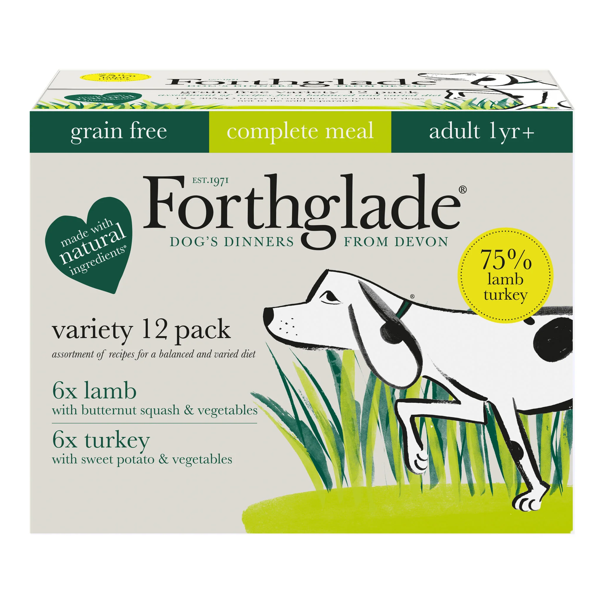Forthglade Complete Adult Grain-free Duo Lamb & Turkey - Image 2