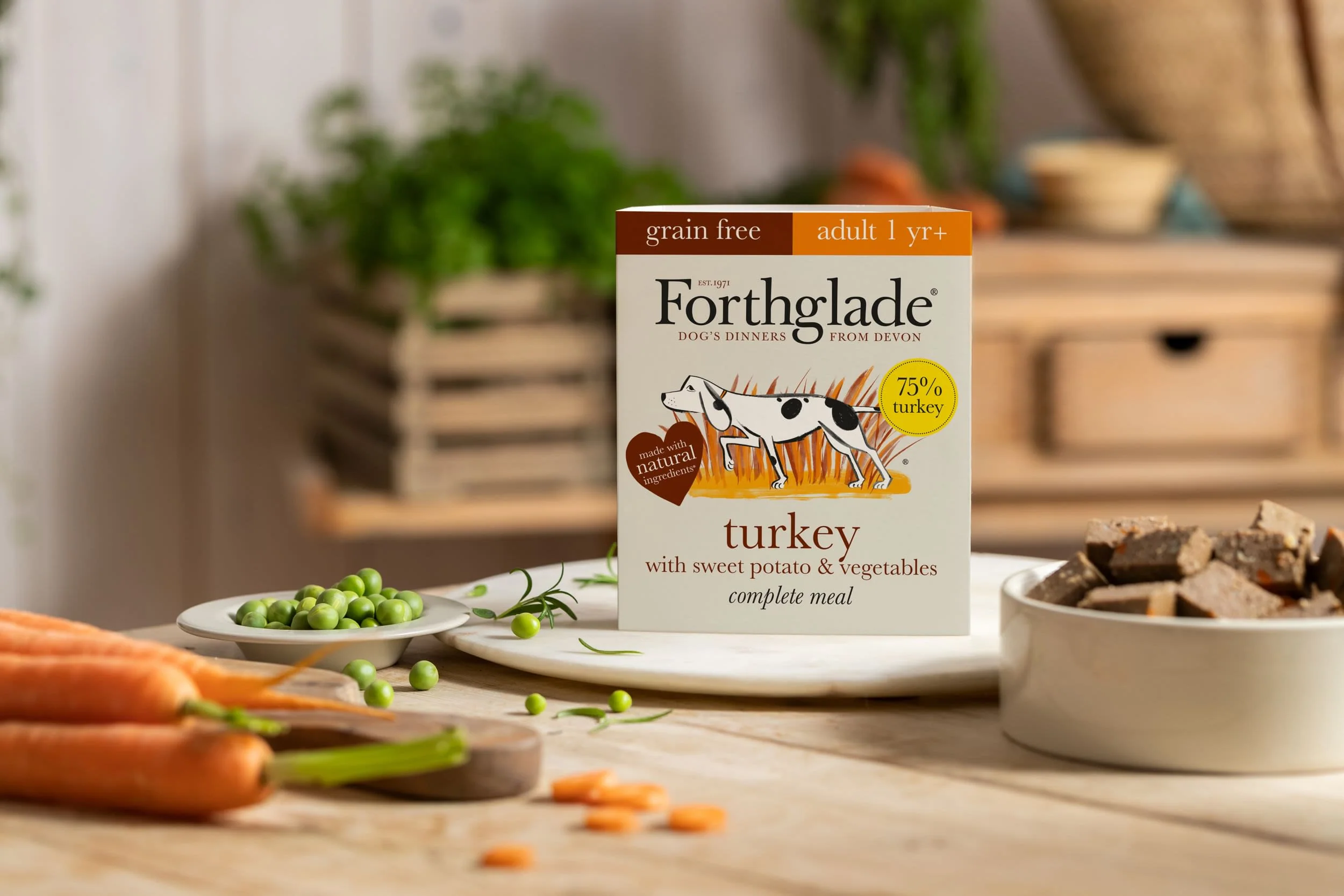 Forthglade Complete Grain Free Adult Wet Dog Food - Turkey with Sweet Potato & Vegetables - Image 4