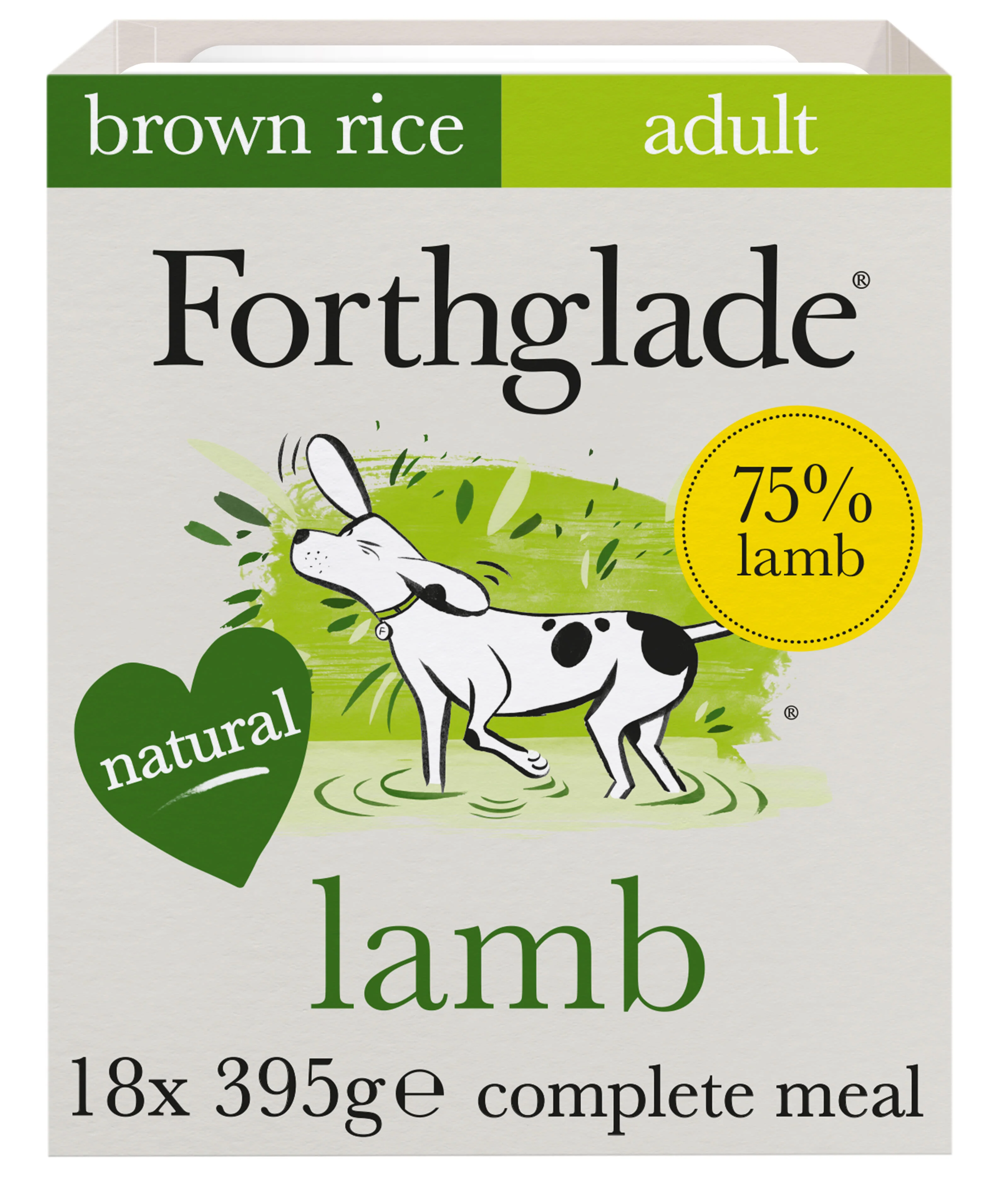 Forthglade Complete Meal Adult Wet Dog Food -  Lamb with Brown Rice & Veg - Image 2
