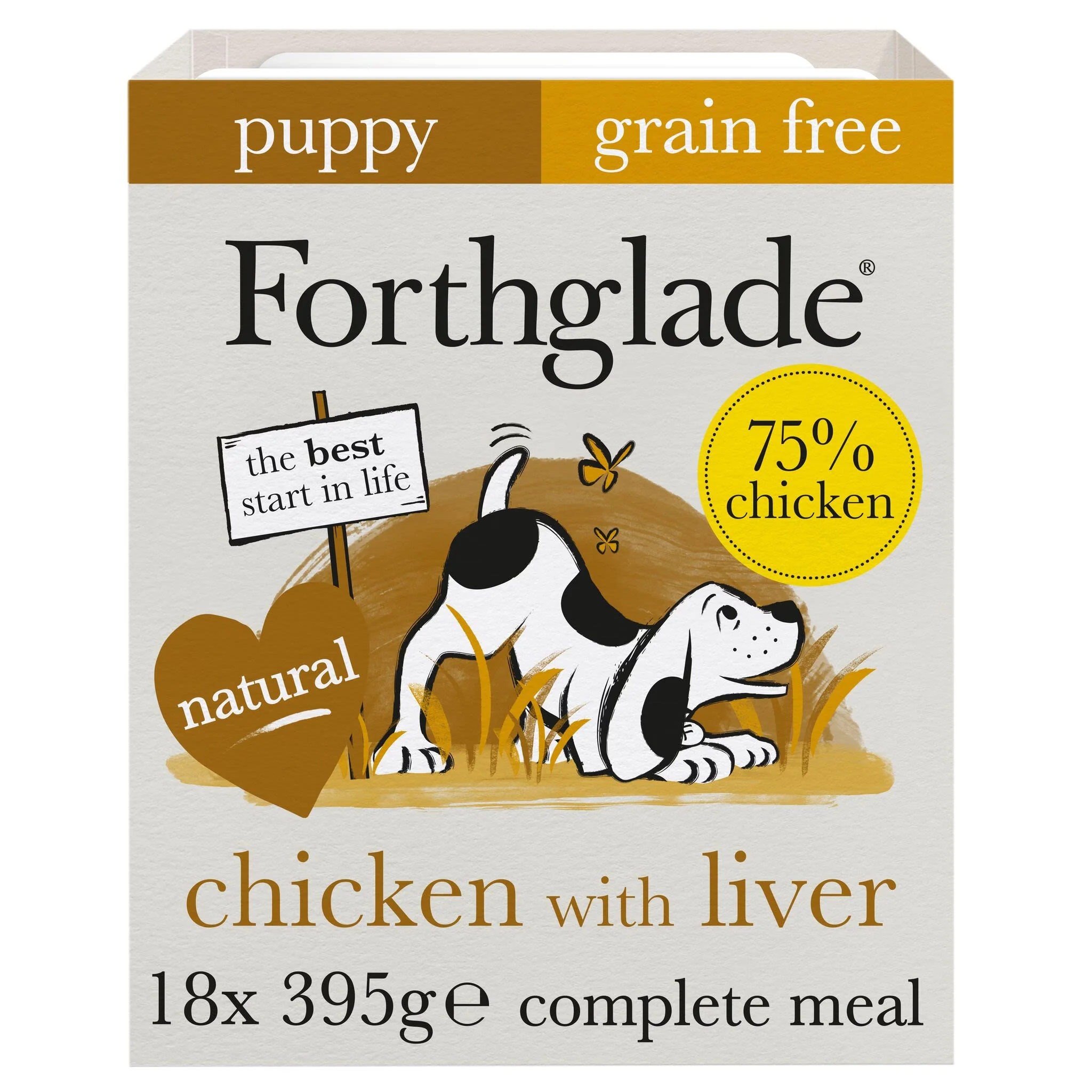 Forthglade Complete Meal Grain-free Puppy Wet Dog Food - Chicken with Liver, Sweet potato & Vegetables - Image 2