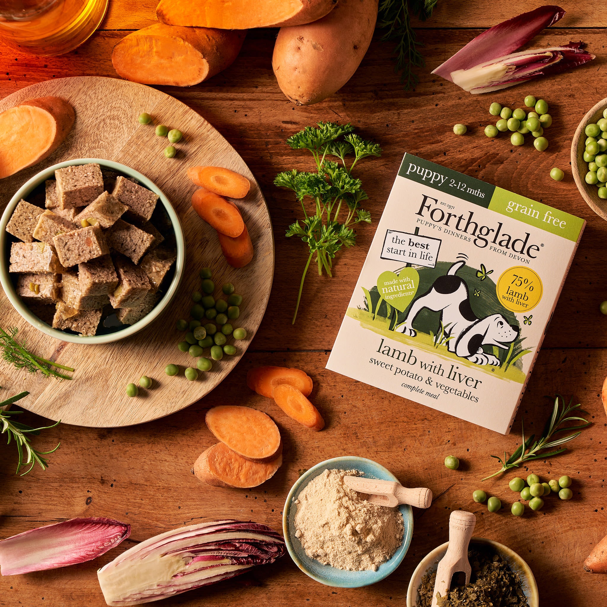 Forthglade Complete Meal Grain-free Puppy Wet Dog Food - Lamb with Liver, Sweet potato & Vegetables - Image 6