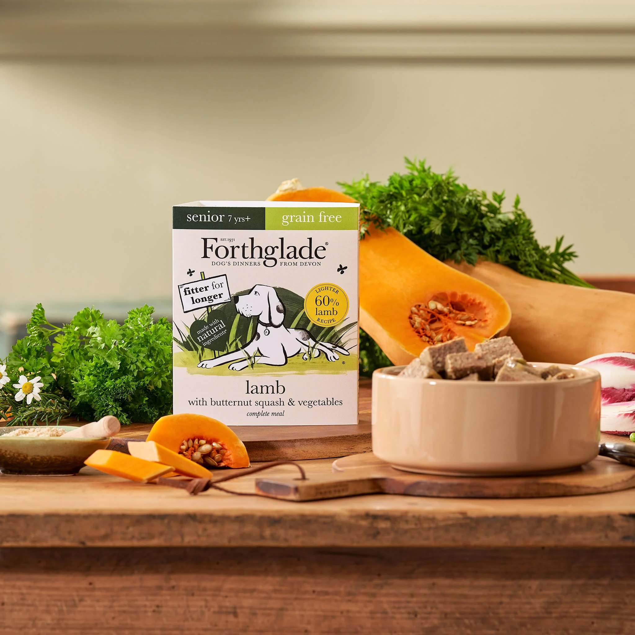 Forthglade Complete Meal Grain-free Senior Wet Dog Food - Lamb with Butternut squash & Vegetables - Image 7