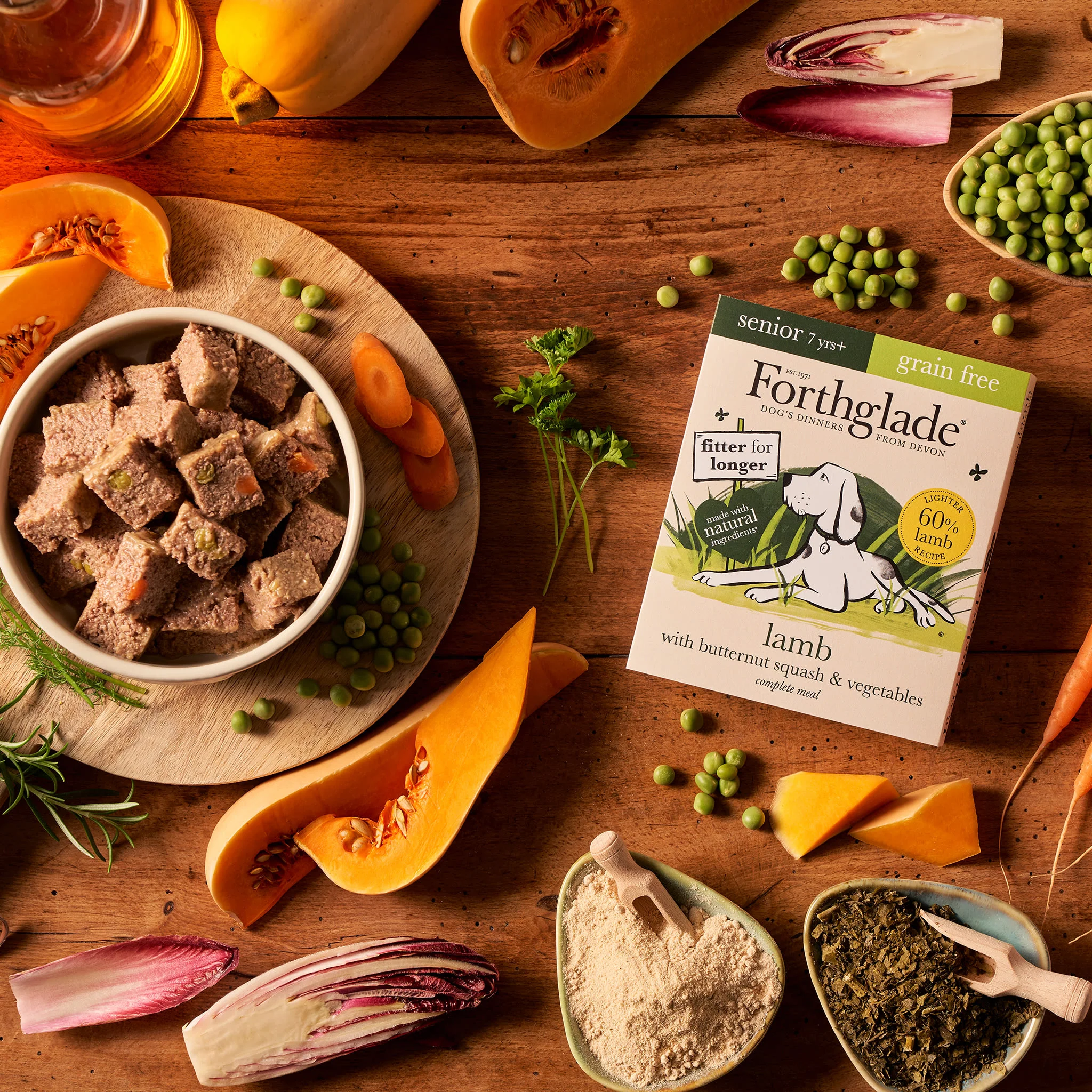 Forthglade Complete Meal Grain-free Senior Wet Dog Food - Lamb with Butternut squash & Vegetables - Image 9