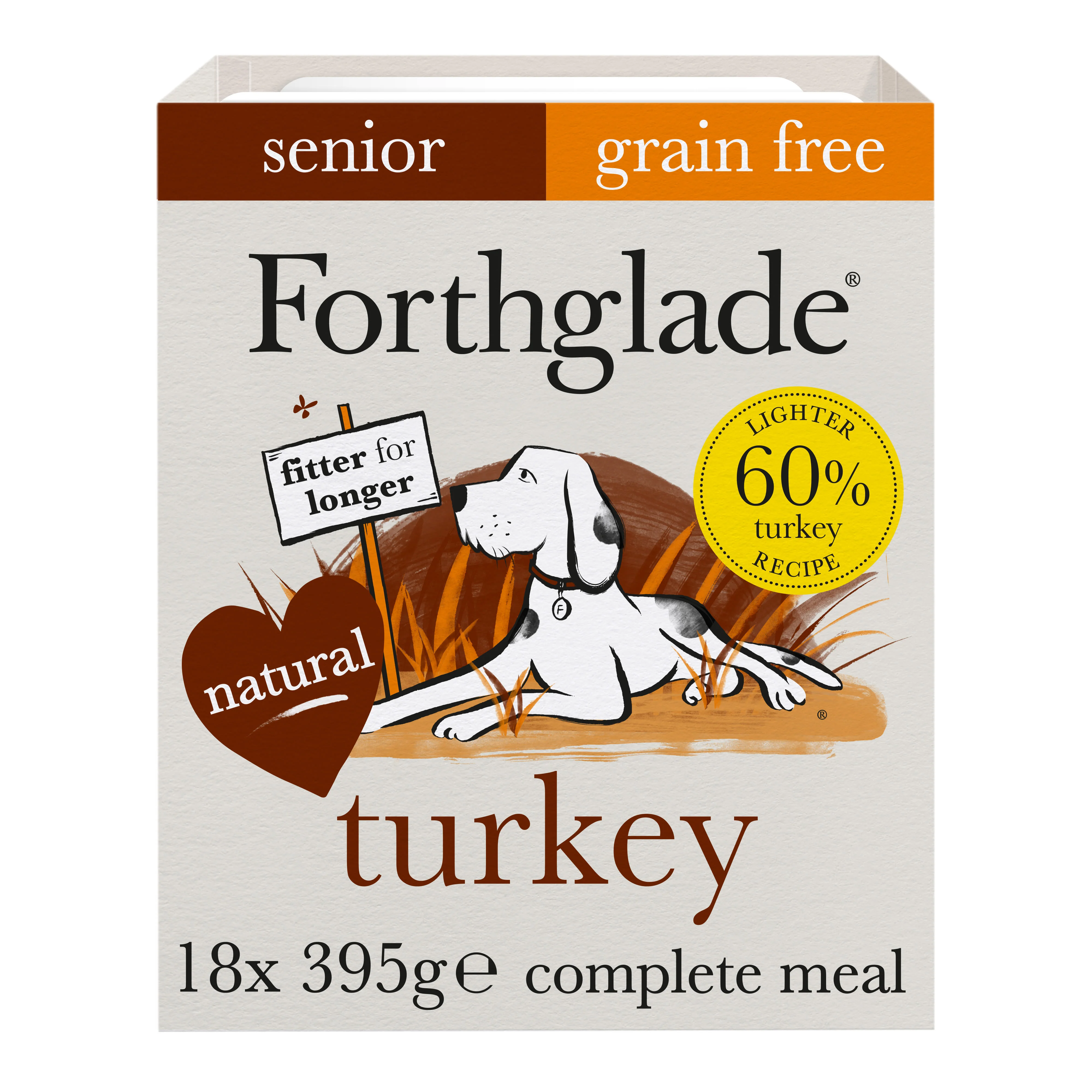 Forthglade Complete Meal Grain-free Senior Wet Dog Food - Turkey with Butternut squash & Vegetables - Image 2
