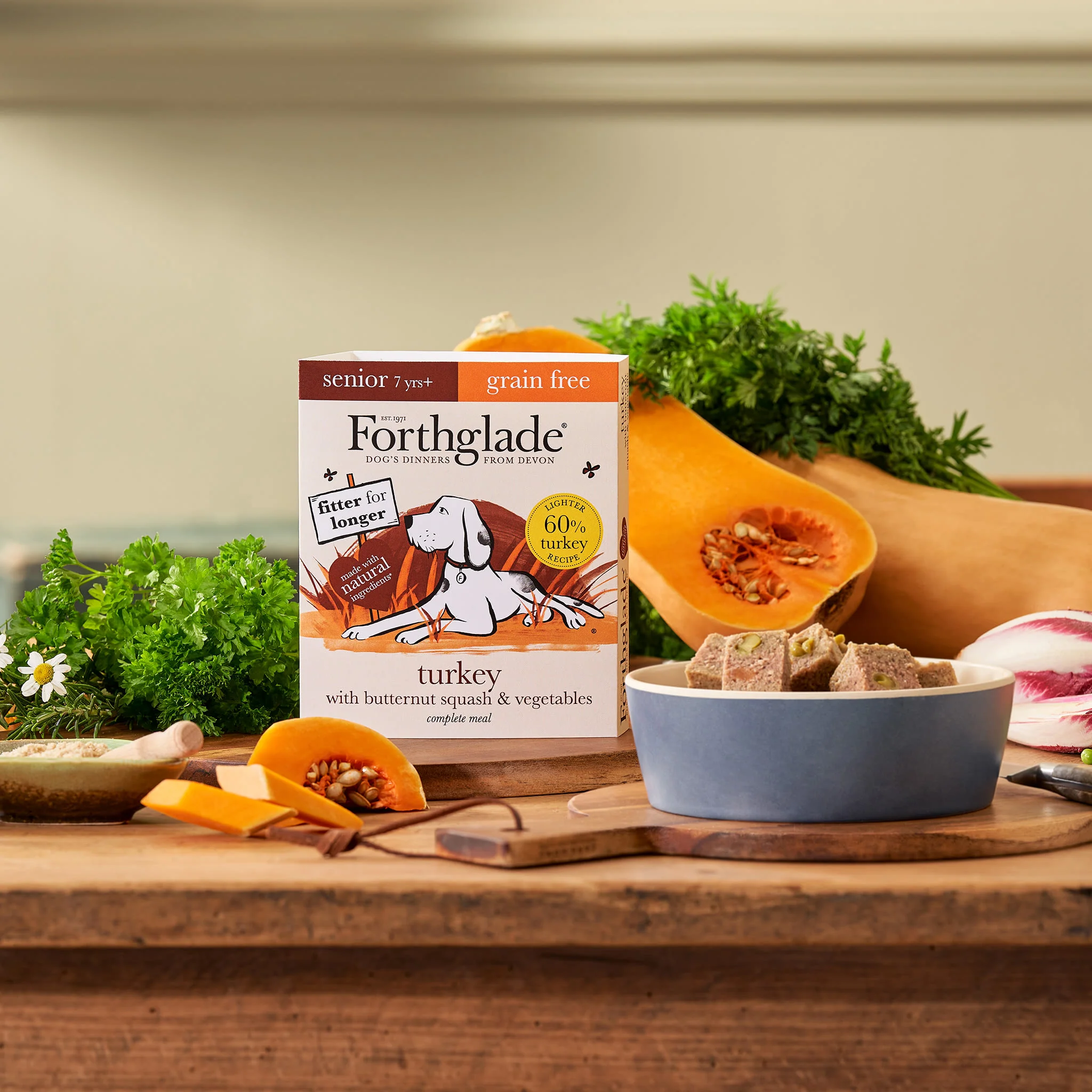 Forthglade Complete Meal Grain-free Senior Wet Dog Food - Turkey with Butternut squash & Vegetables - Image 7
