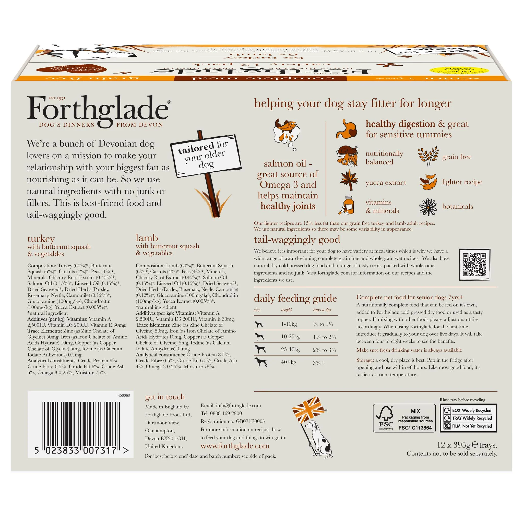Forthglade Complete Meal Grain-free Senior Wet Dog Food - Variety Pack - Image 3