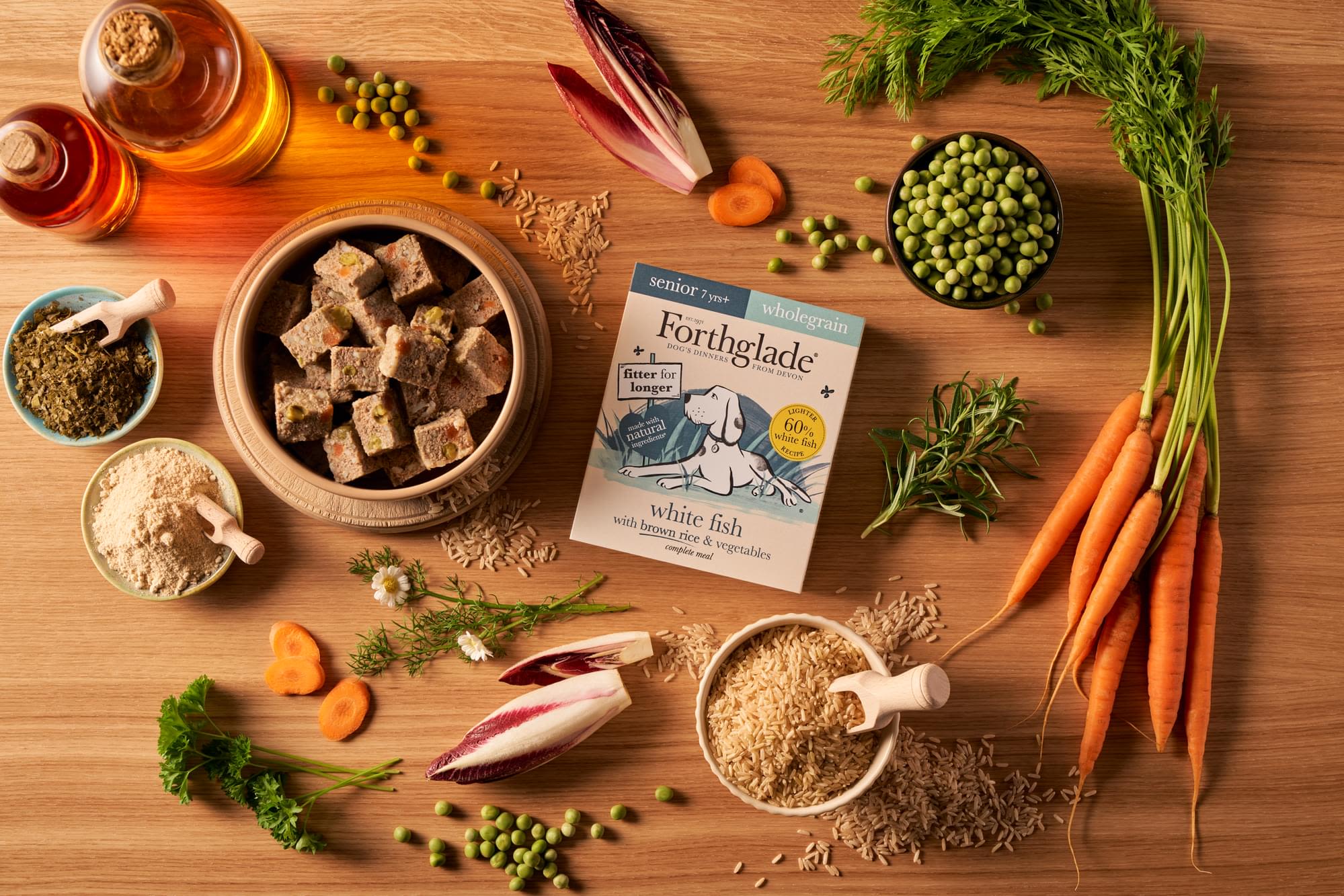 Forthglade Complete Meal Wholegrain Senior Wet Dog Food - White Fish with Brown rice & Vegetables - Image 9