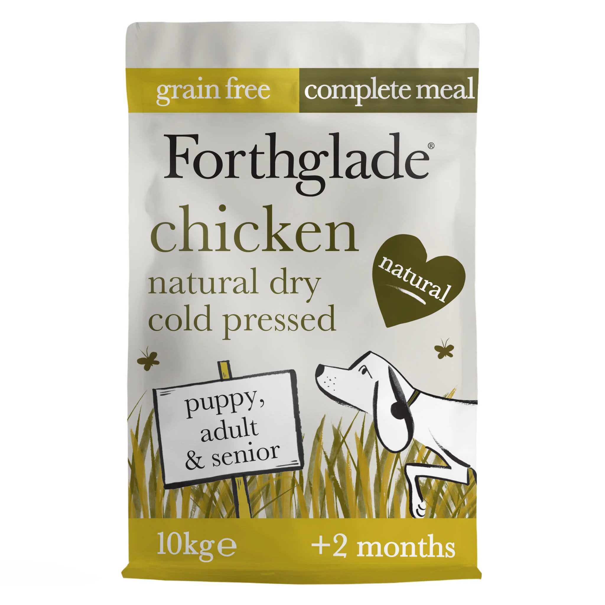 ForthgladeĀ Complete Natural Cold Pressed Dry Dog Food - Chicken with Sweet Potato 10kg