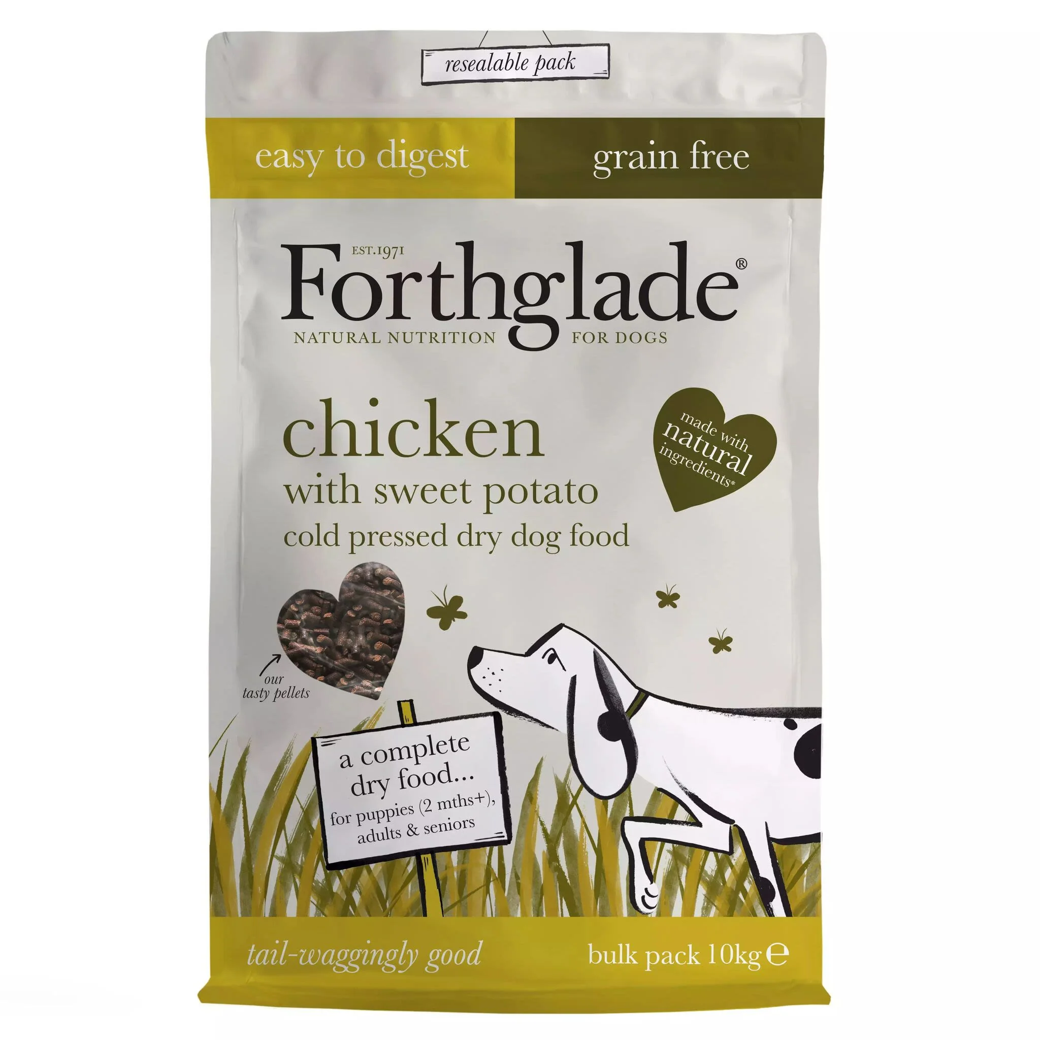 ForthgladeĀ Complete Natural Cold Pressed Dry Dog Food - Chicken with Sweet Potato 10kg - Image 2
