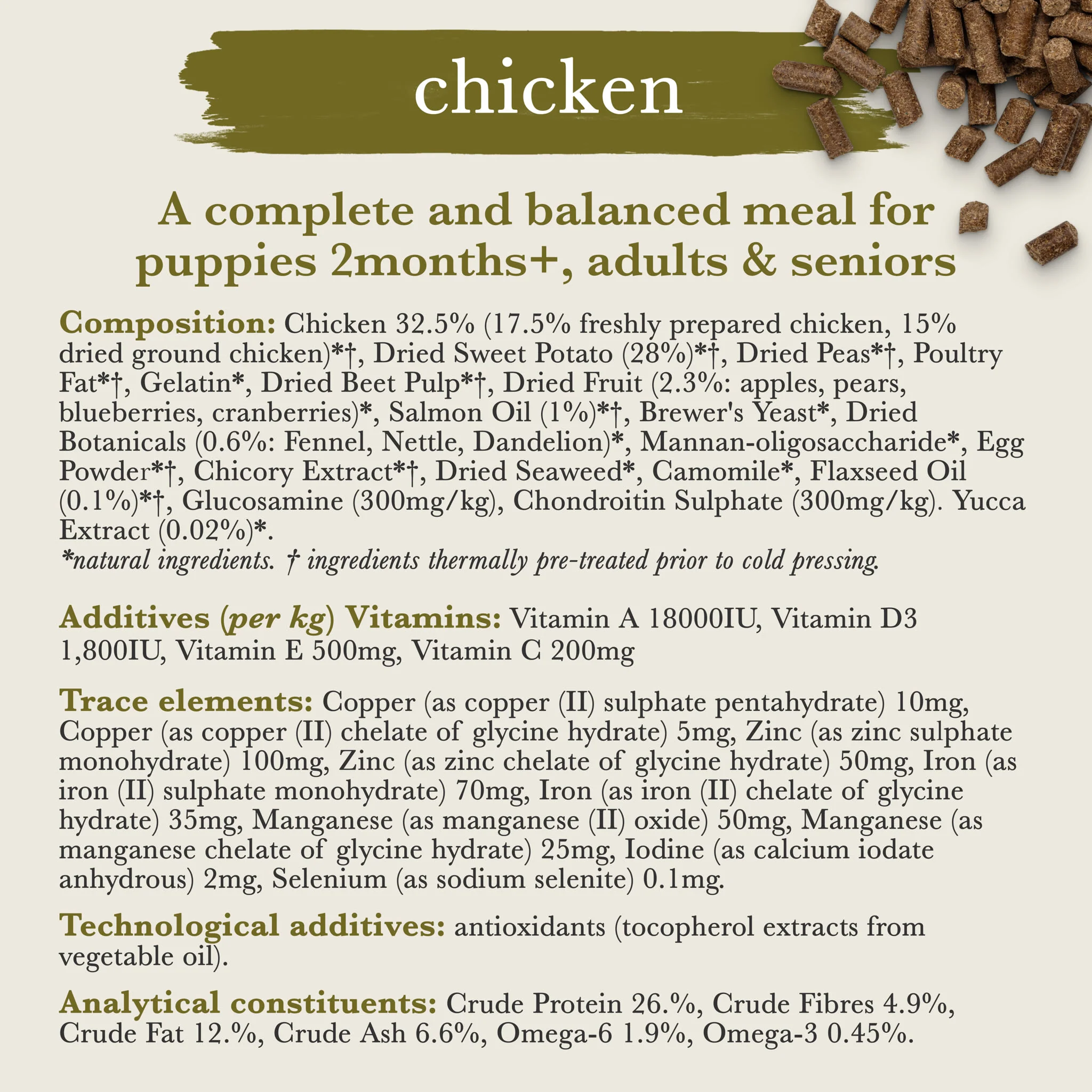 ForthgladeĀ Complete Natural Cold Pressed Dry Dog Food - Chicken with Sweet Potato 10kg - Image 6