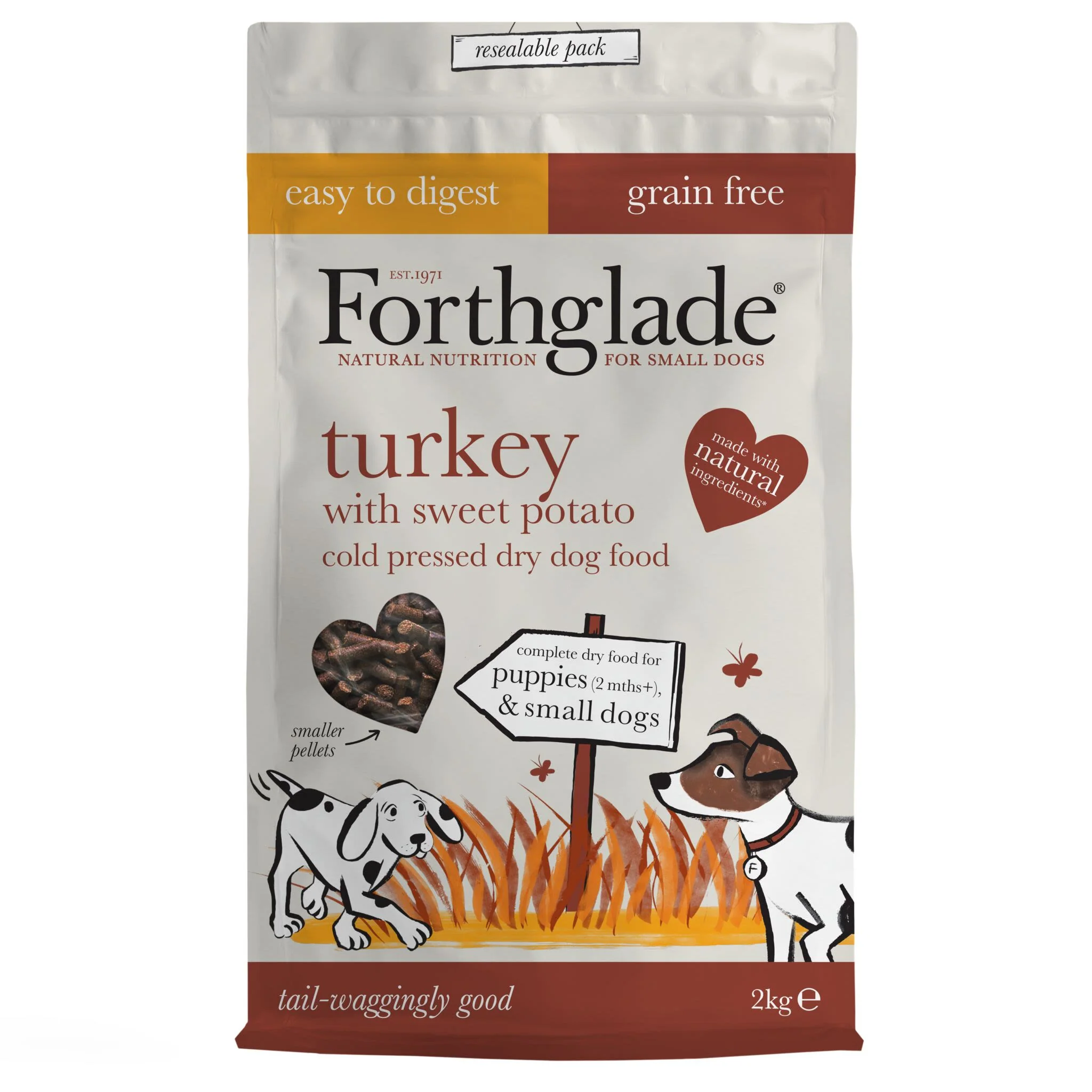ForthgladeĀ Complete Natural Cold Pressed Small Dry Dog Food - Turkey with Sweet Potato - Image 2