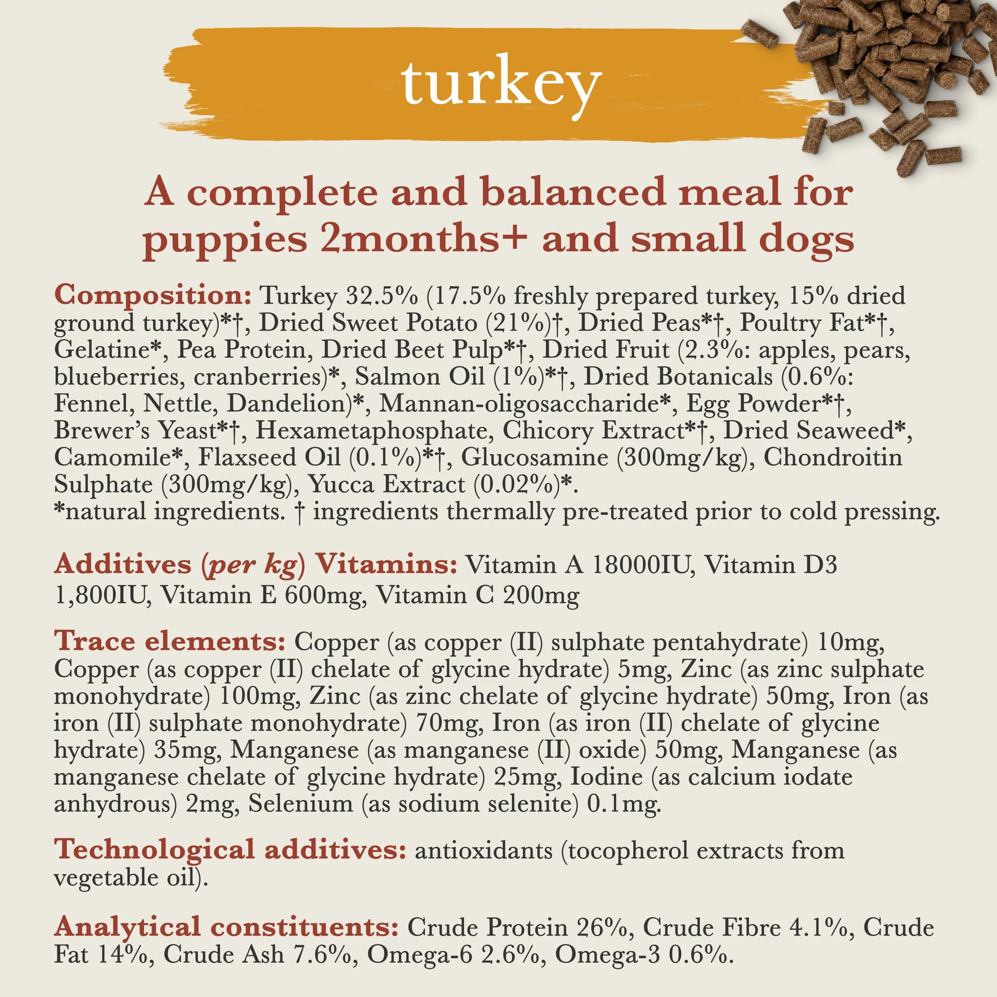 ForthgladeĀ Complete Natural Cold Pressed Small Dry Dog Food - Turkey with Sweet Potato - Image 6