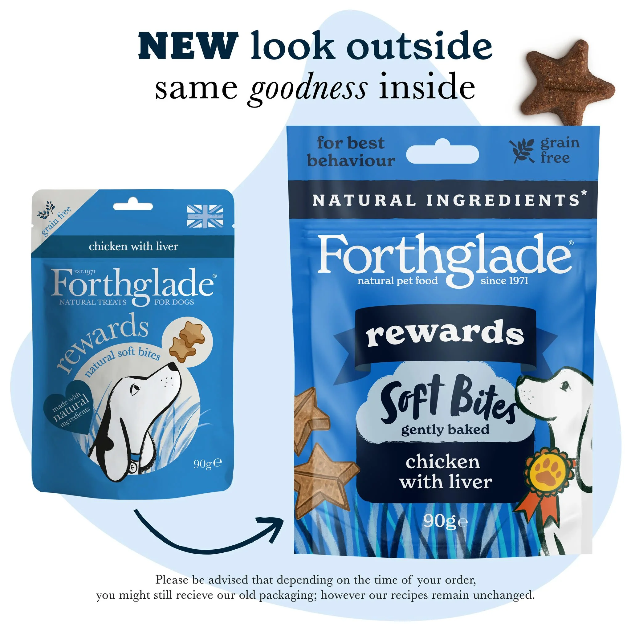 Forthglade Functional Rewards Training Natural Soft Bites Dog Treats - Chicken with Liver - Image 2