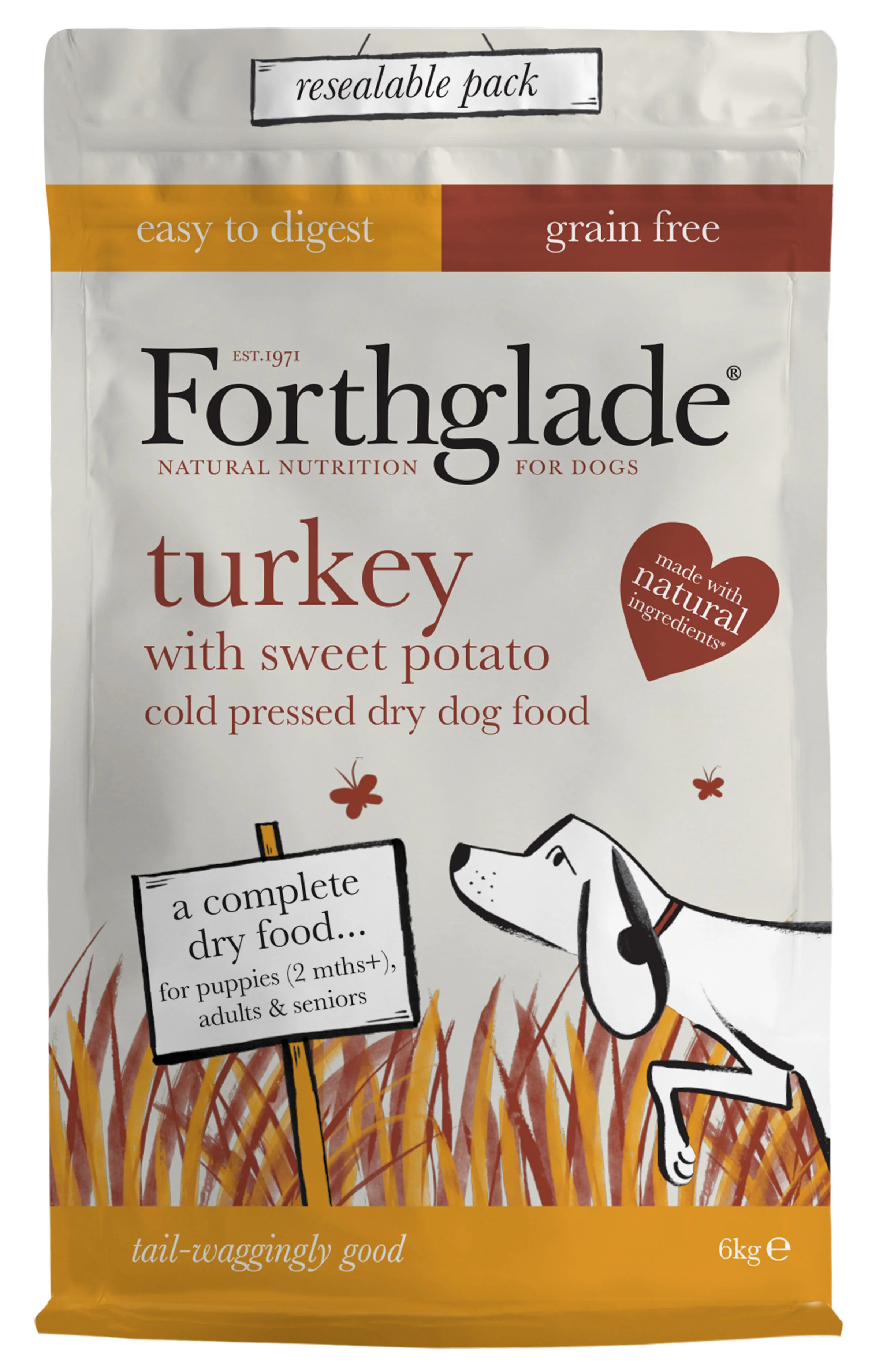 ForthgladeĀ Grain-free Cold Pressed Adult Dry Dog Food - Turkey with Sweet Potato - Image 2