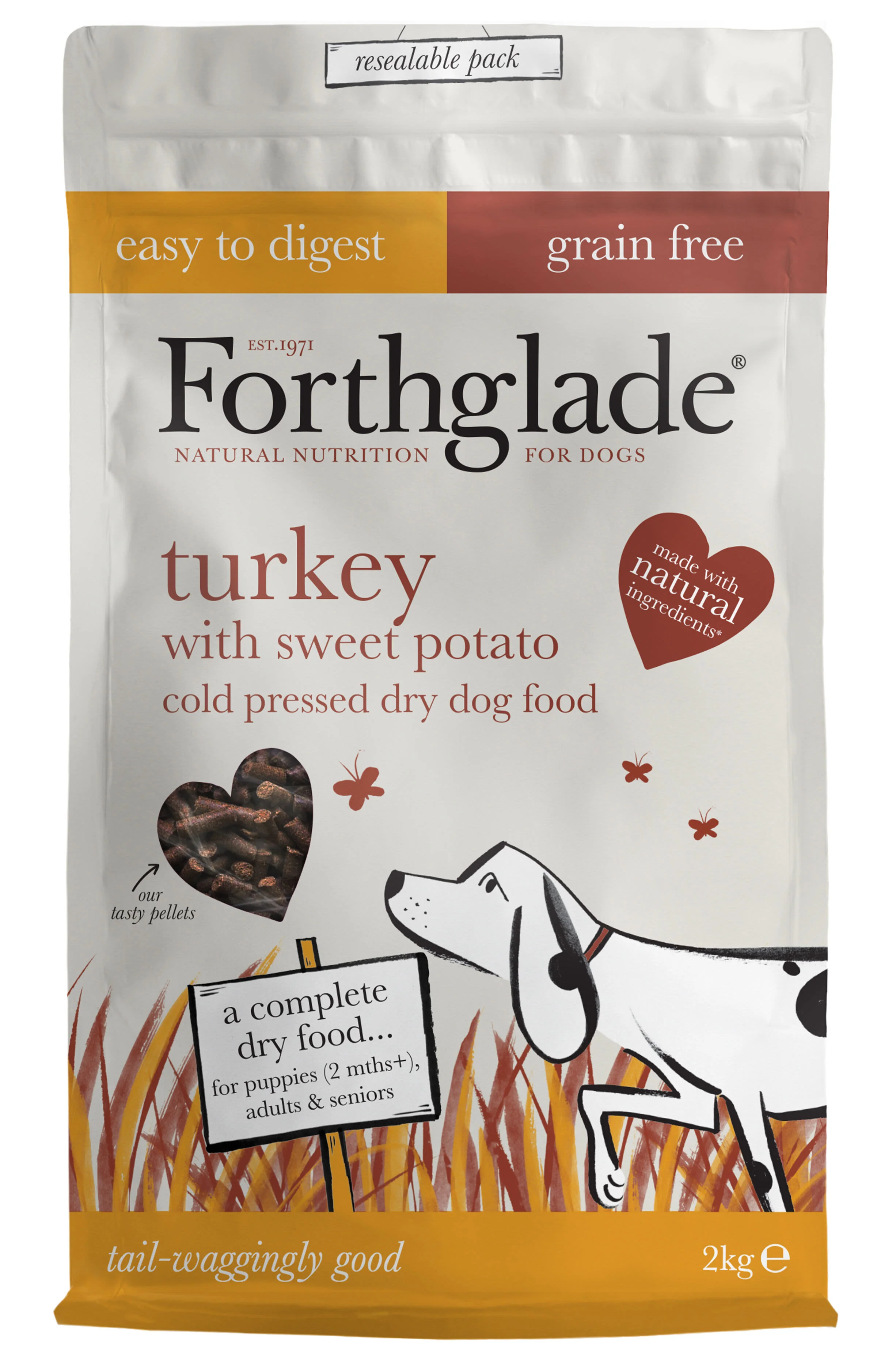 ForthgladeĀ Grain-free Cold Pressed Adult Dry Dog Food - Turkey with Sweet Potato - Image 4